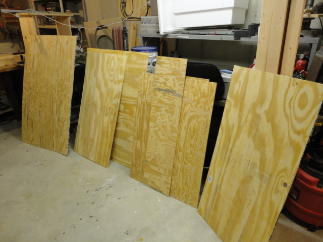 Most home centers will cut sheet goods for you. The one I went to made all the cuts I wanted. If you have a good plan you can even get it cut to size. I had some cut to size others I cut to size myself acounting for modifications. I used the sheet wood for the covering of structure.