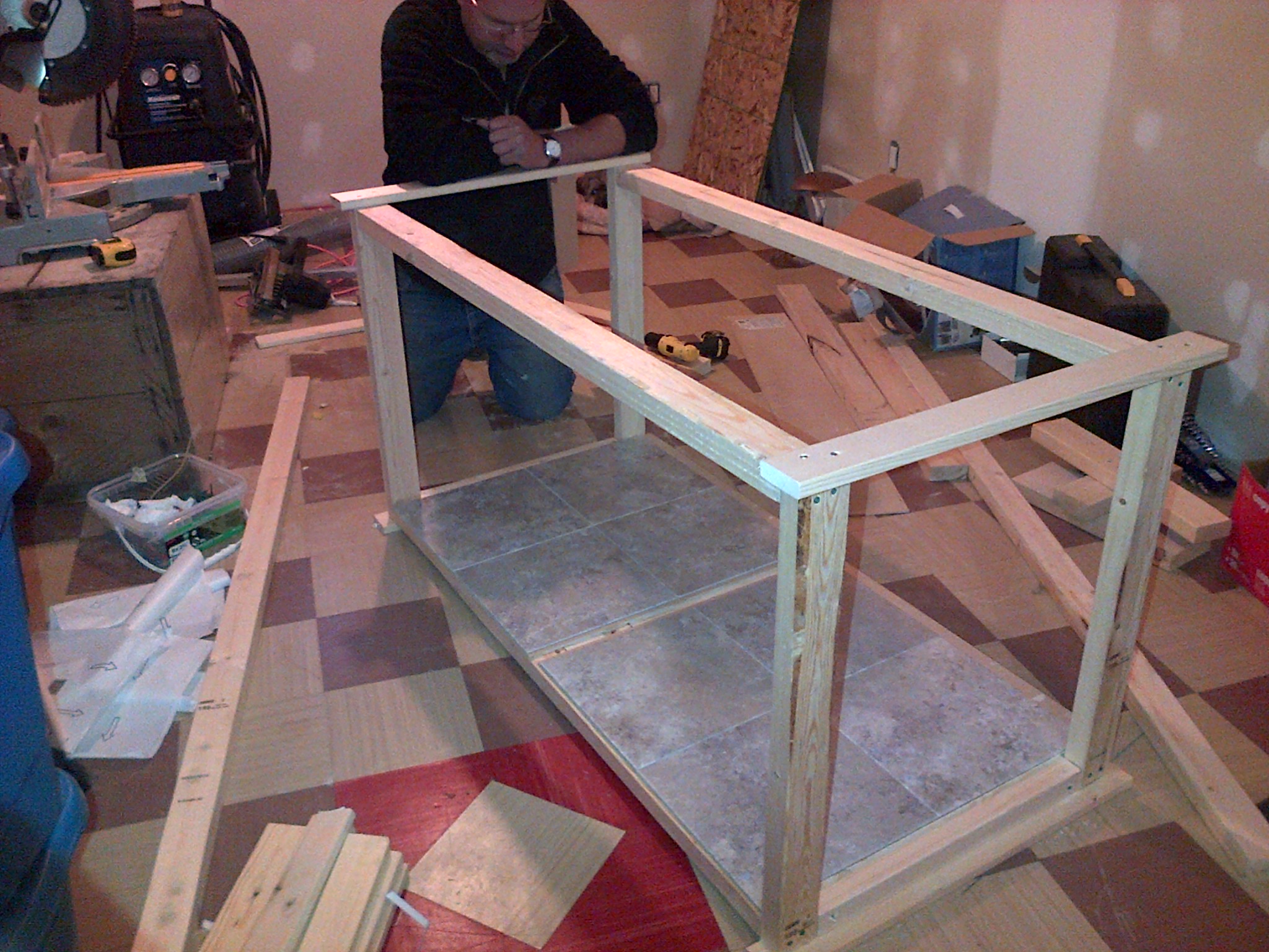 Mr Duckworth's current residence (while he heals) is too cramped so we're building him a bigger indoor cage that can be used along with the coop we may build in the spring if he decides to stick around.