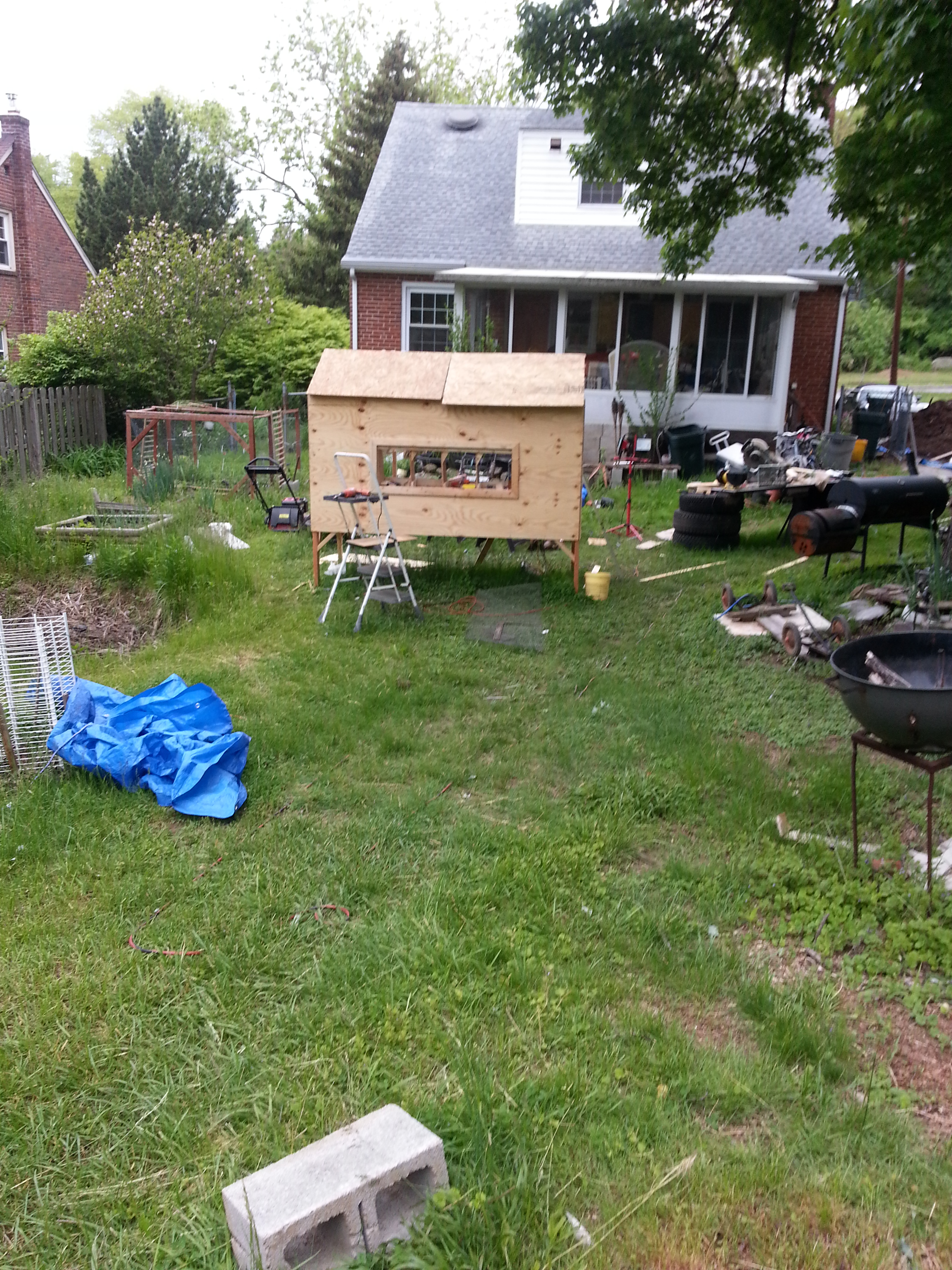 My backyard is a mess. :-(