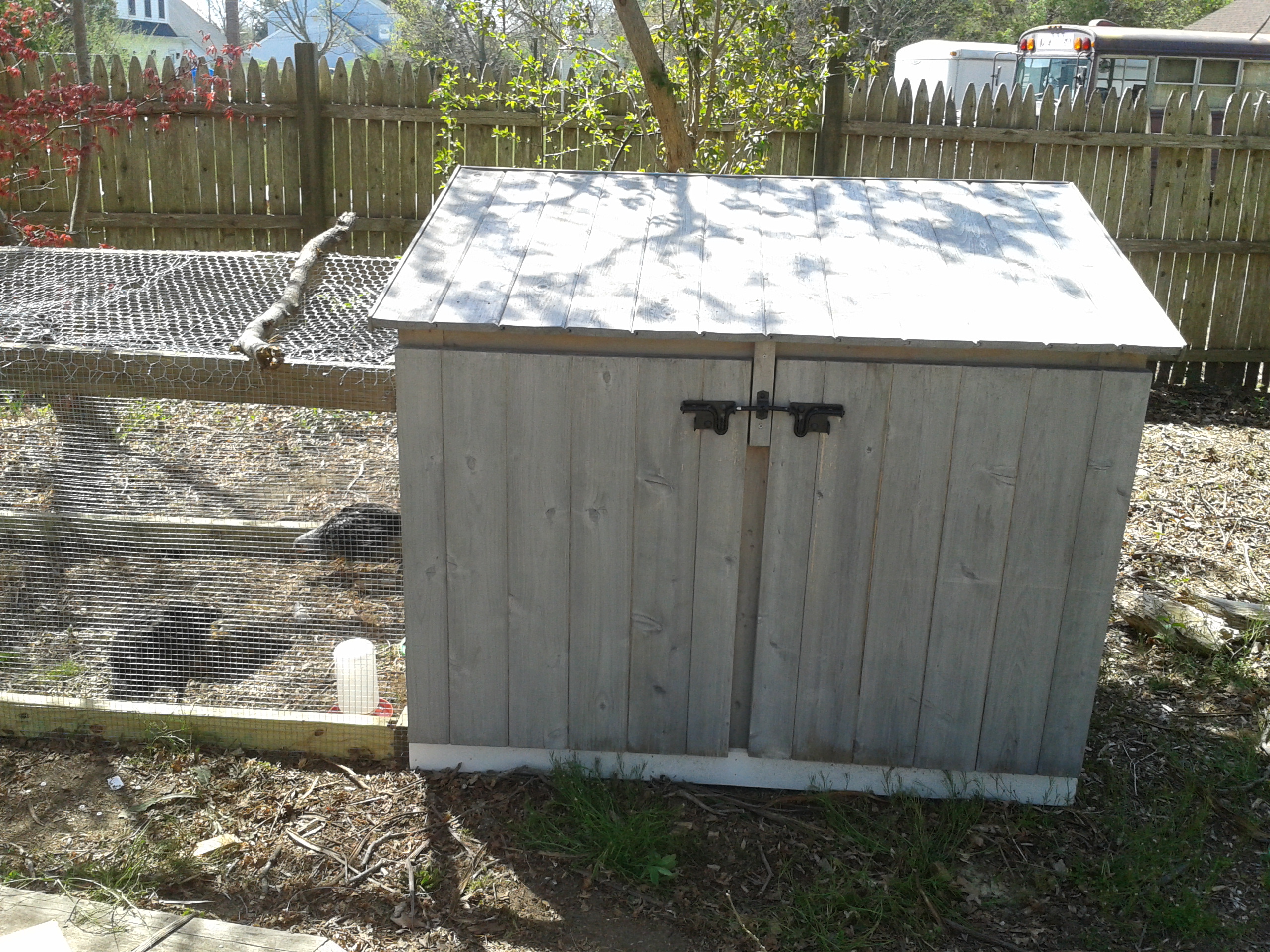 My chicken coop
Still needs a few things...
Maybe some bright red paint! :)