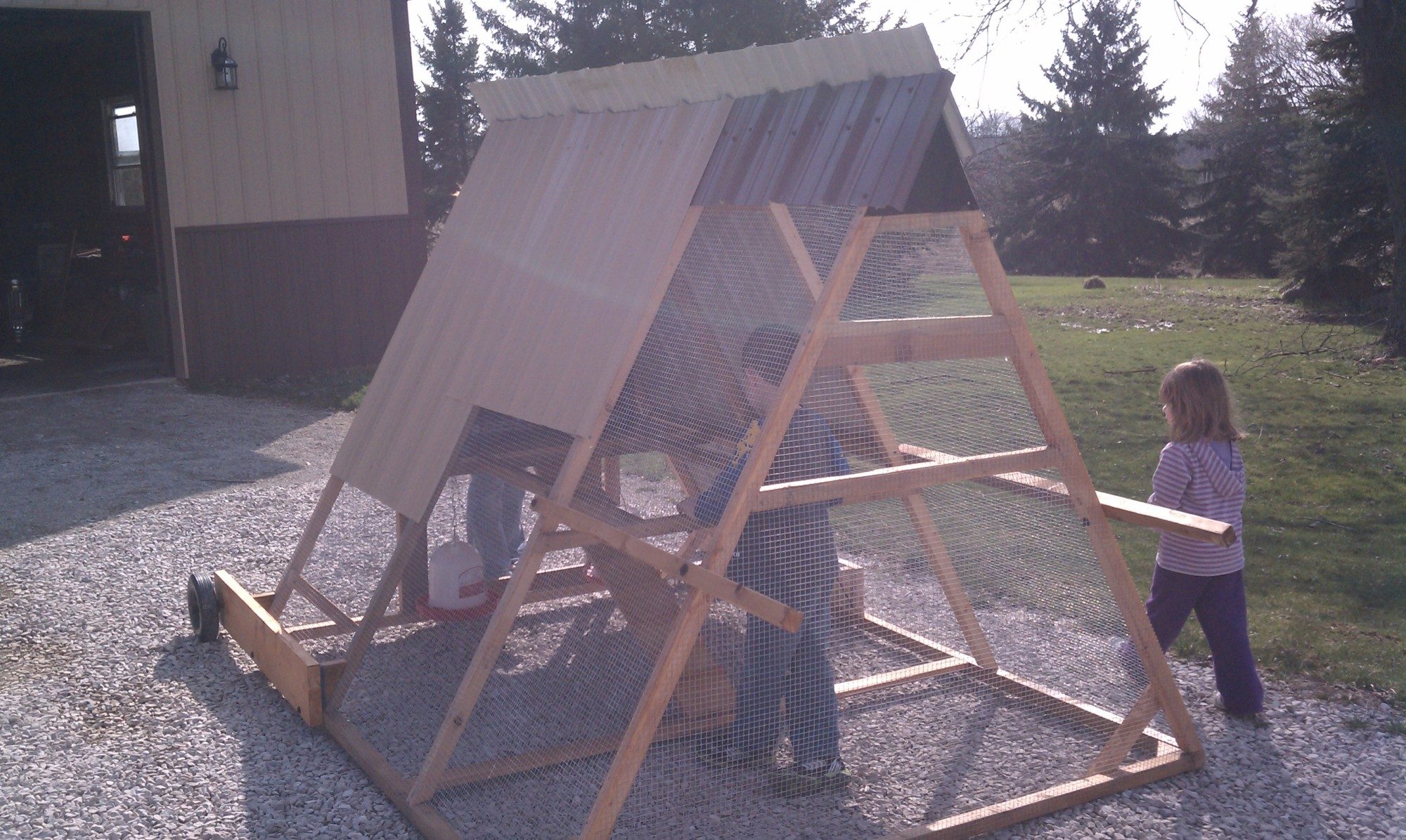 my chicken tractor I just finished it