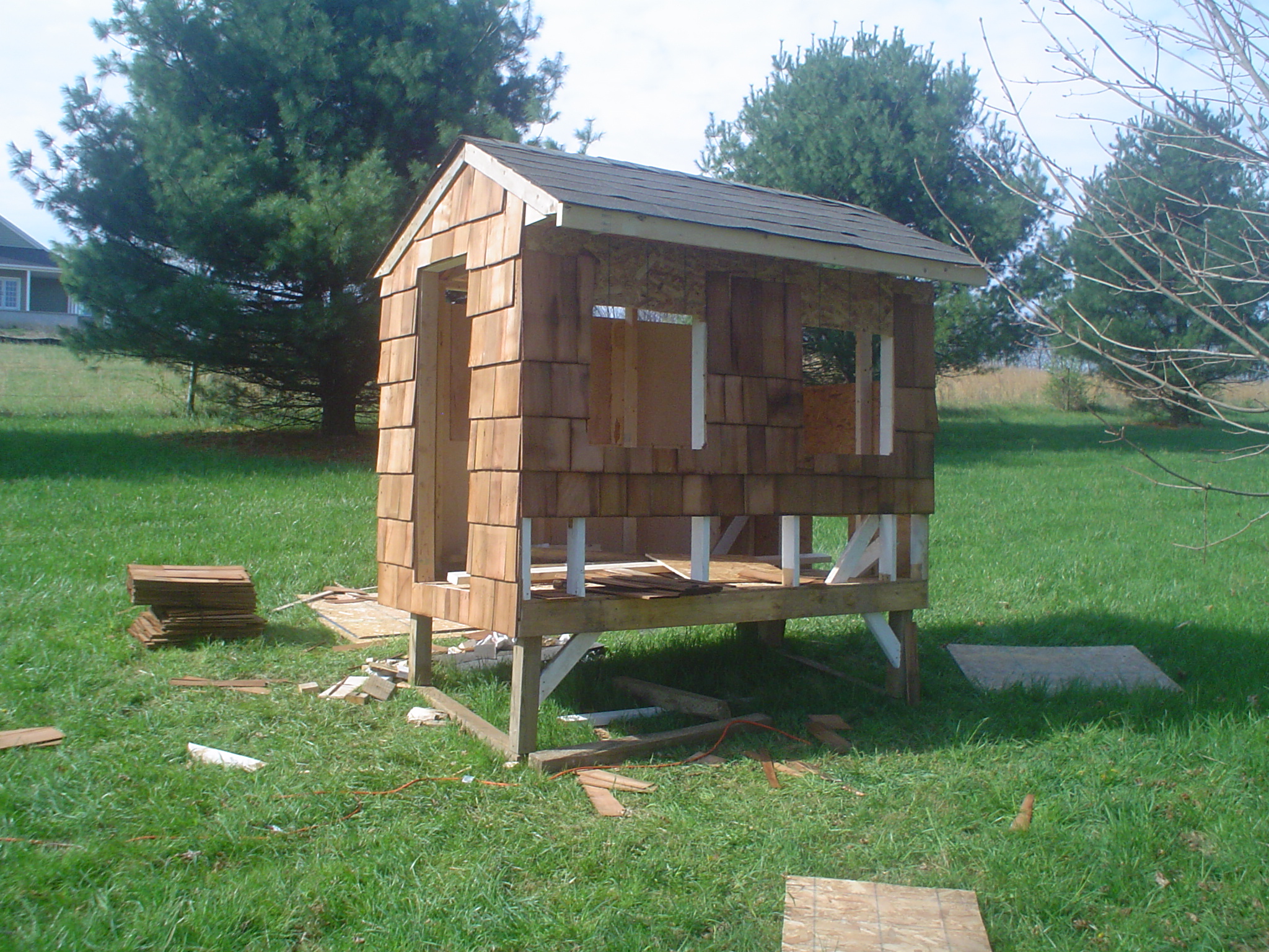 My coop is being built