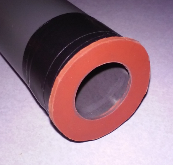My flexible rubber-tip candler. 
Conforms to egg for less light-bleed.