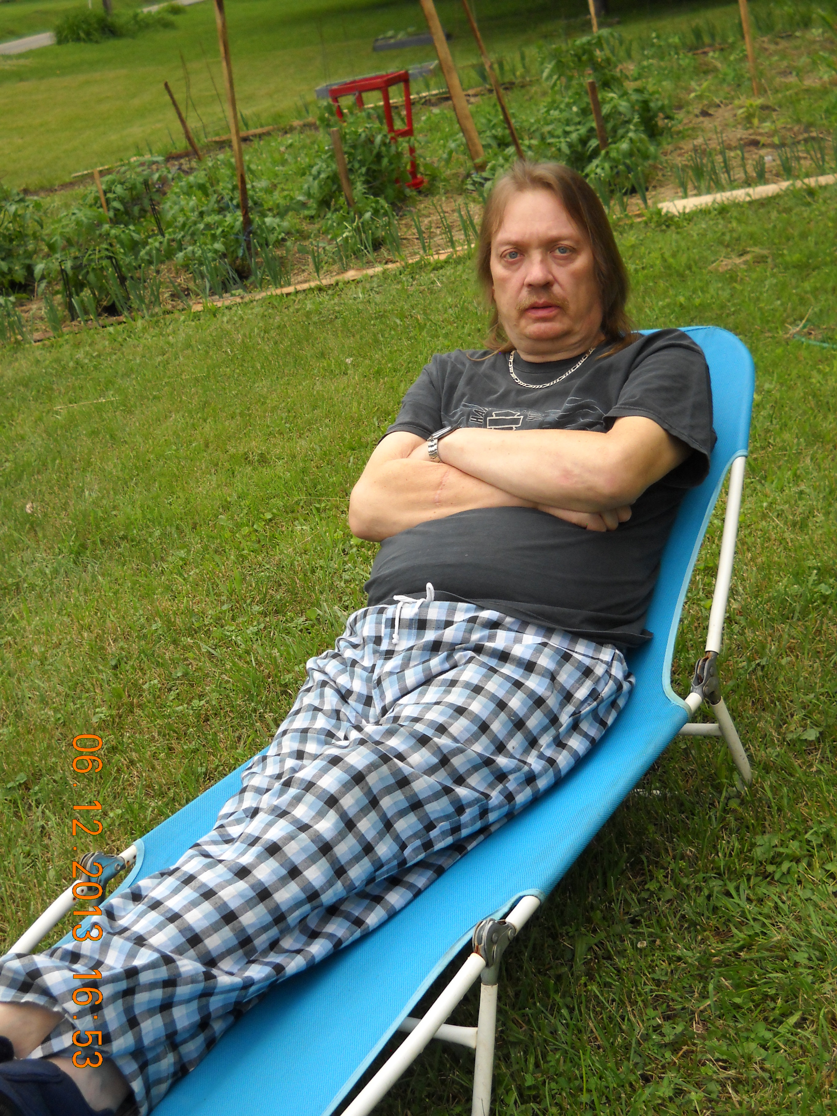 My honey, Tony.  He's just getting past a near fatal disease here.
