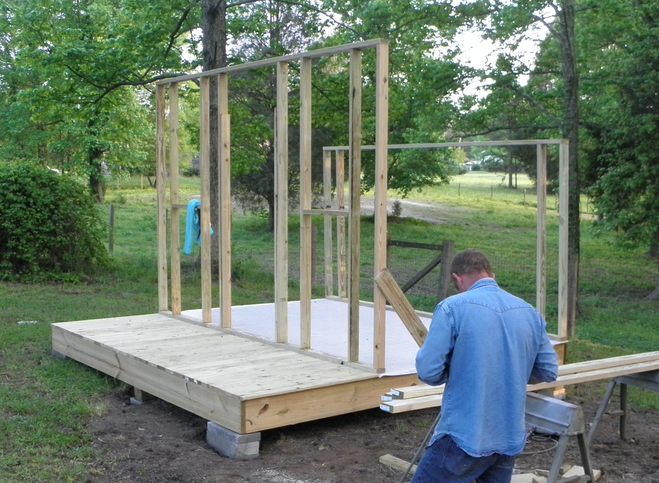 My husband Brian doing what he does best!