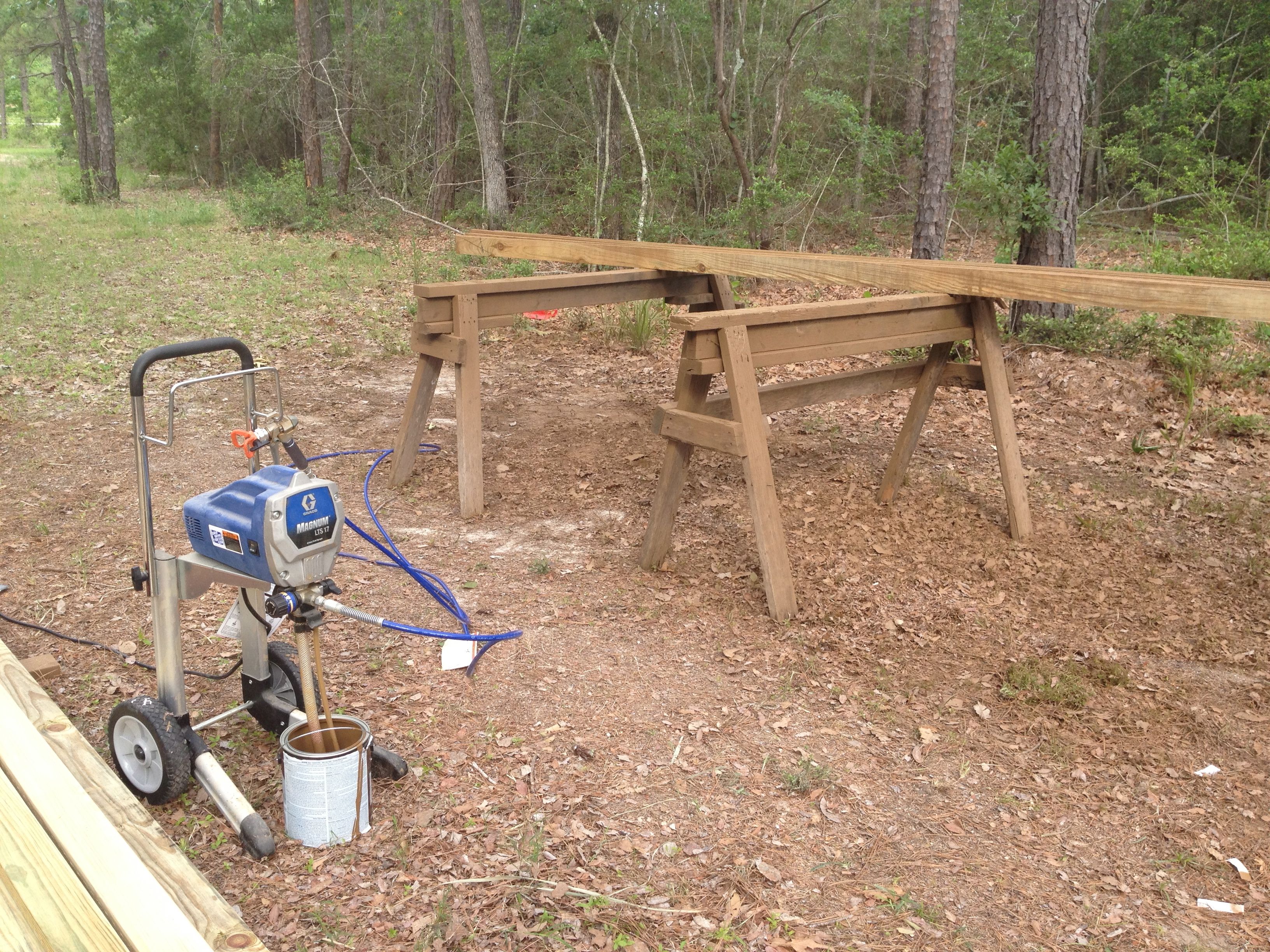My job, as the airless sprayer.