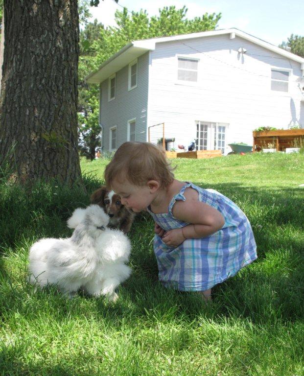 My little Harlow going in for a kiss.....