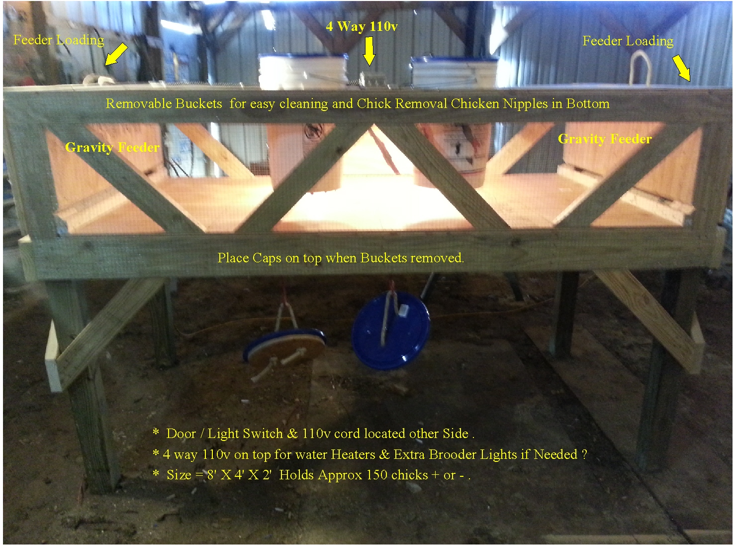 My New Brooder Built Last Week Feb 2014
