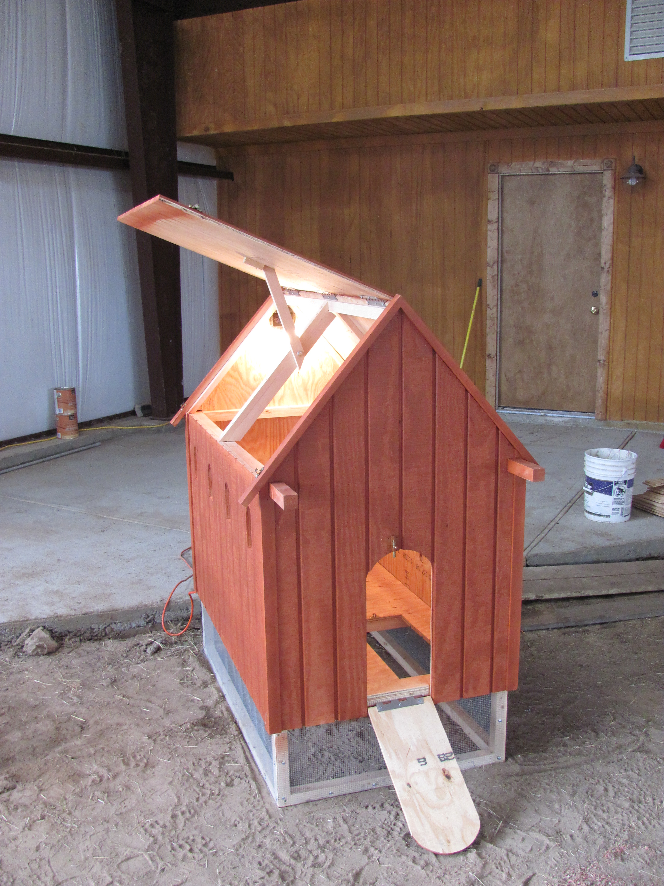 My varmint proof chick house.