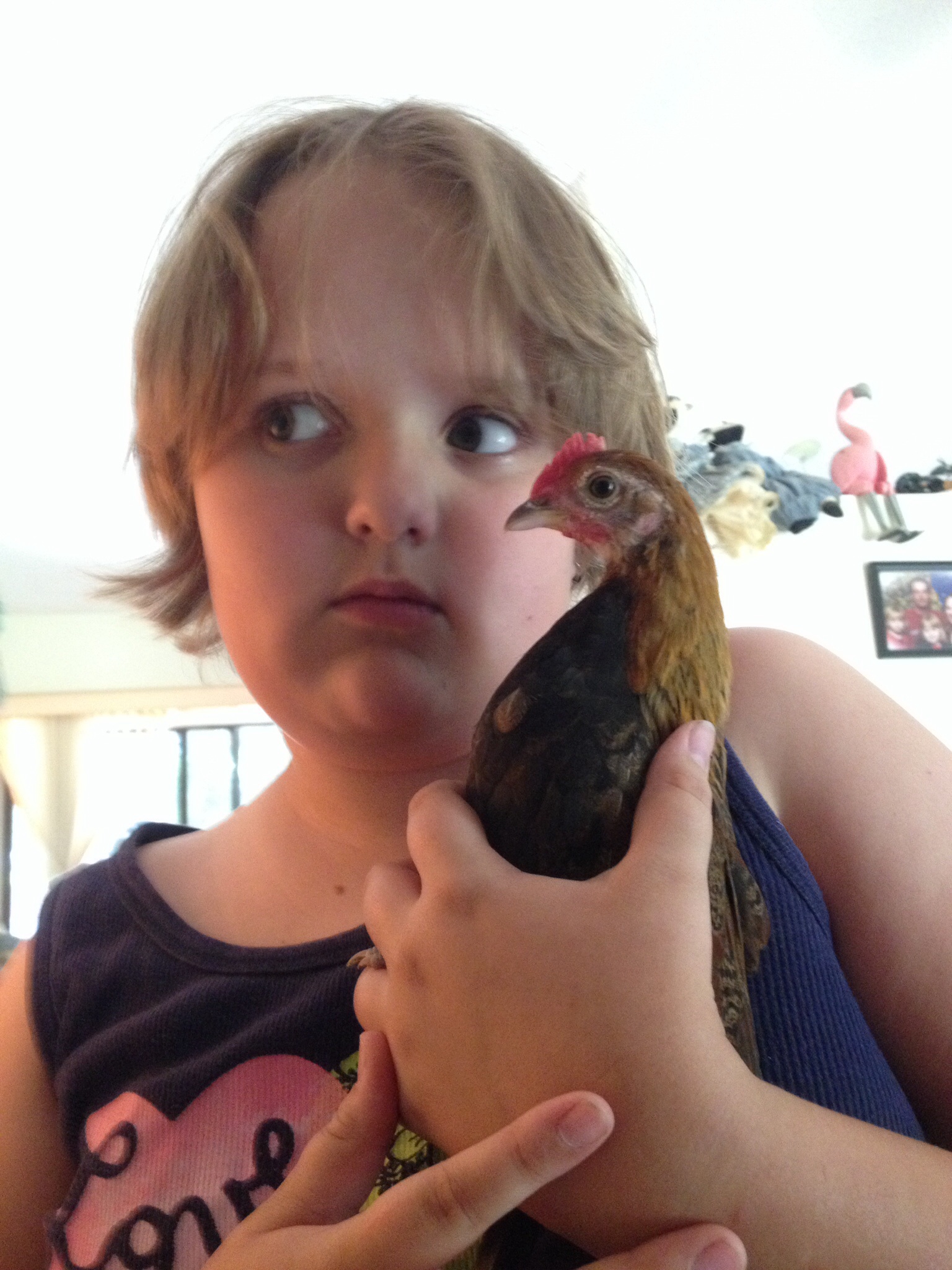 My youngest with her BFF, Queenie.