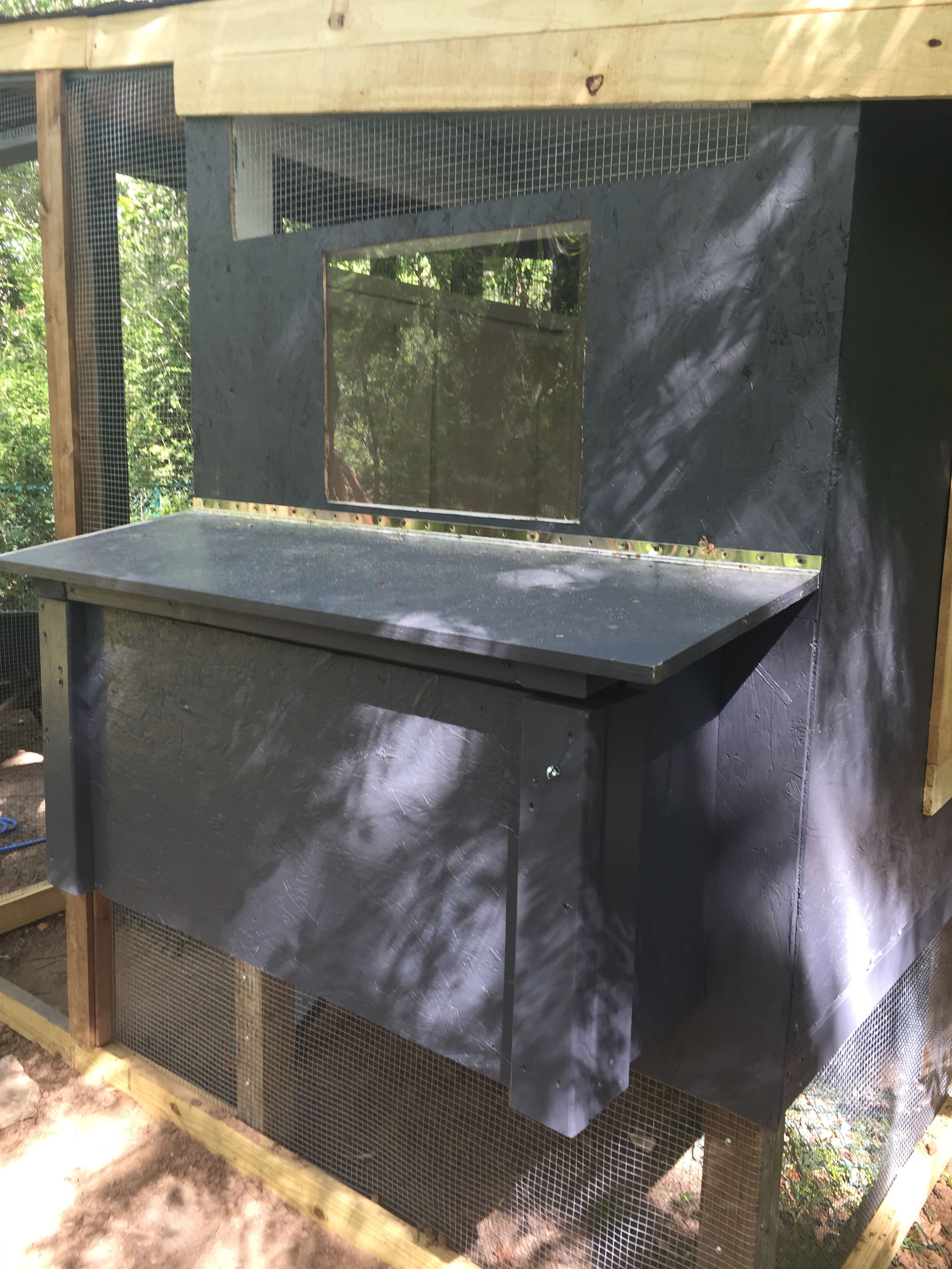 Nest box and plexiglass window