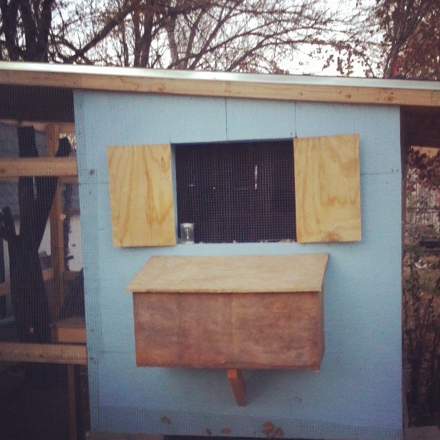 Nest box is on, just needs hinges to open the top!