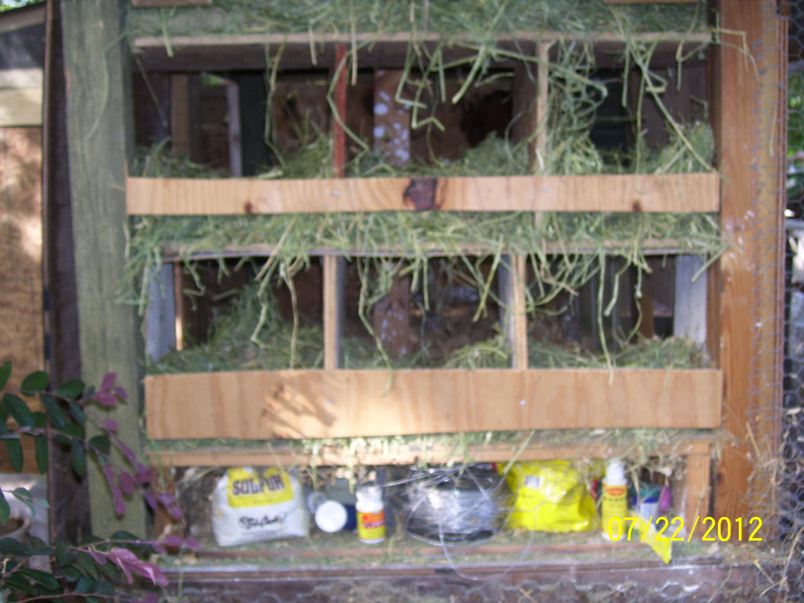 Nest boxes w/ flip up side