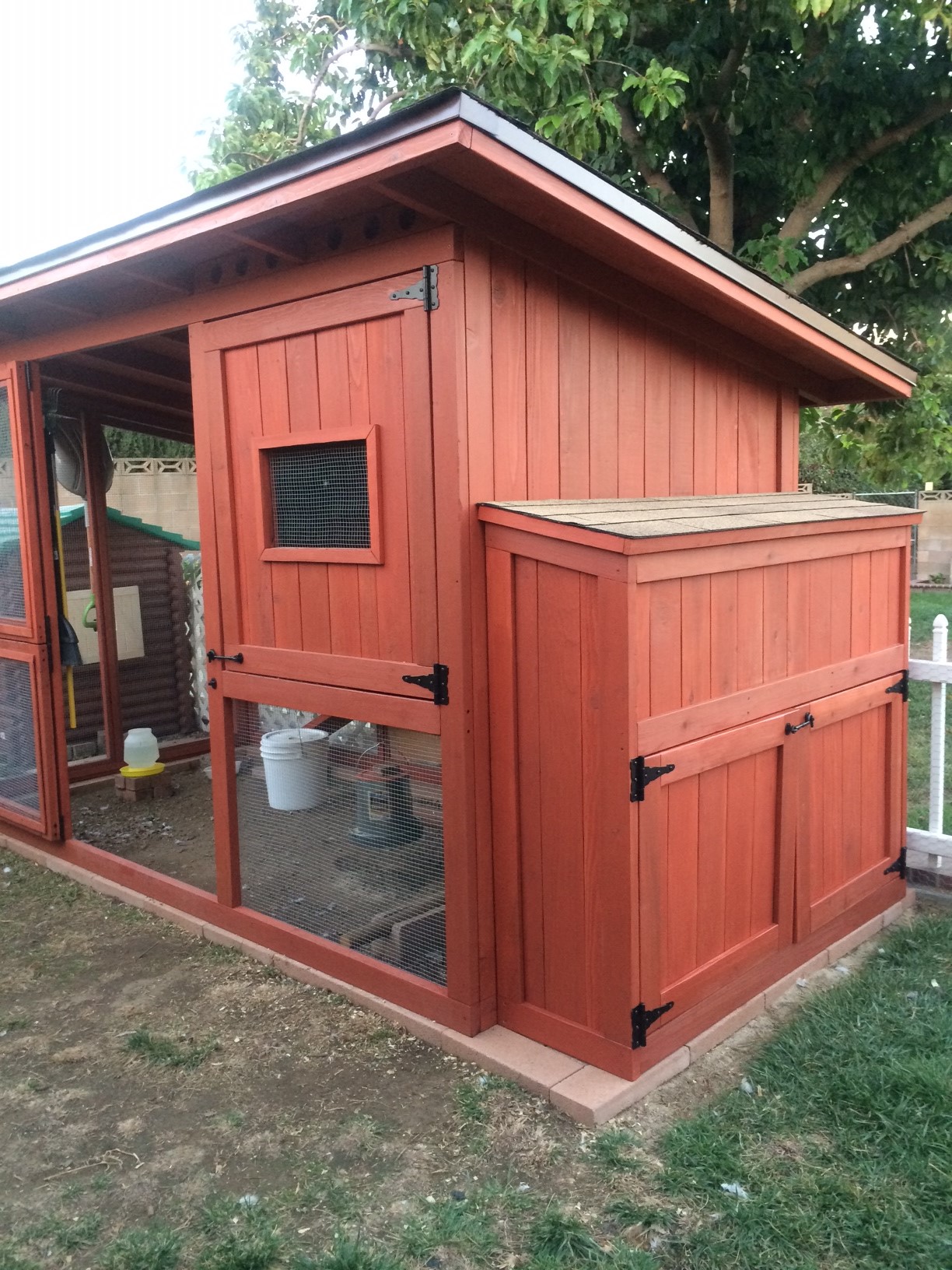 Nesting box construction - with storage underneath