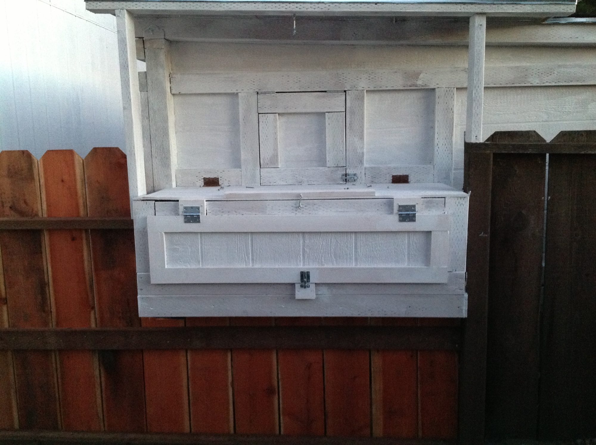 Nesting box with primer and ready for painting