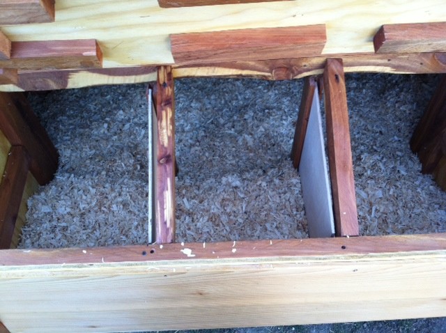 nesting box with removable sides