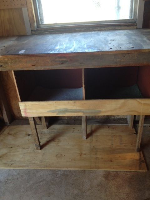 Nesting boxes in progress.