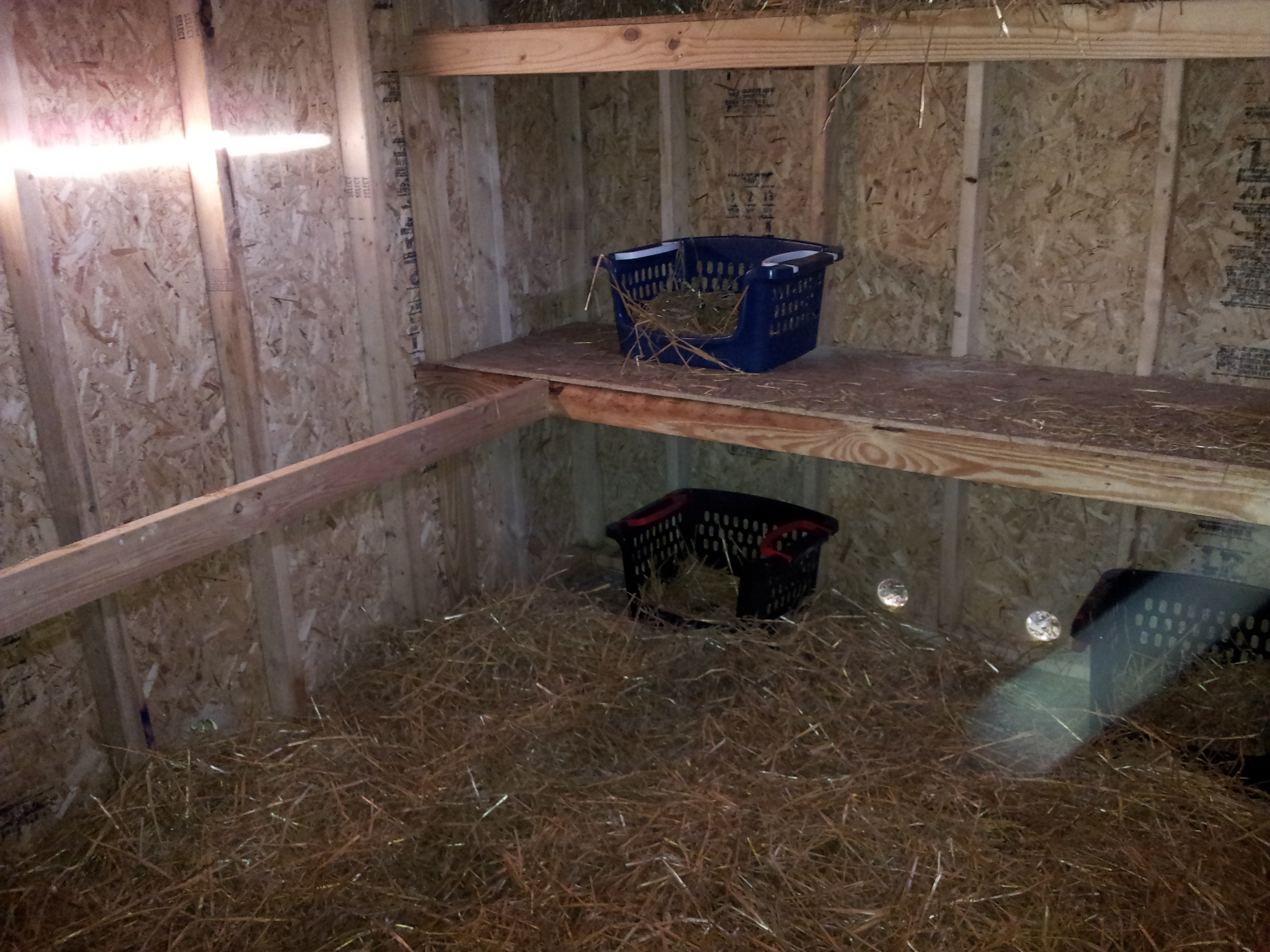 Nesting boxes put down