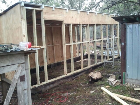 New Chicken Coop being built 7.5'x20'