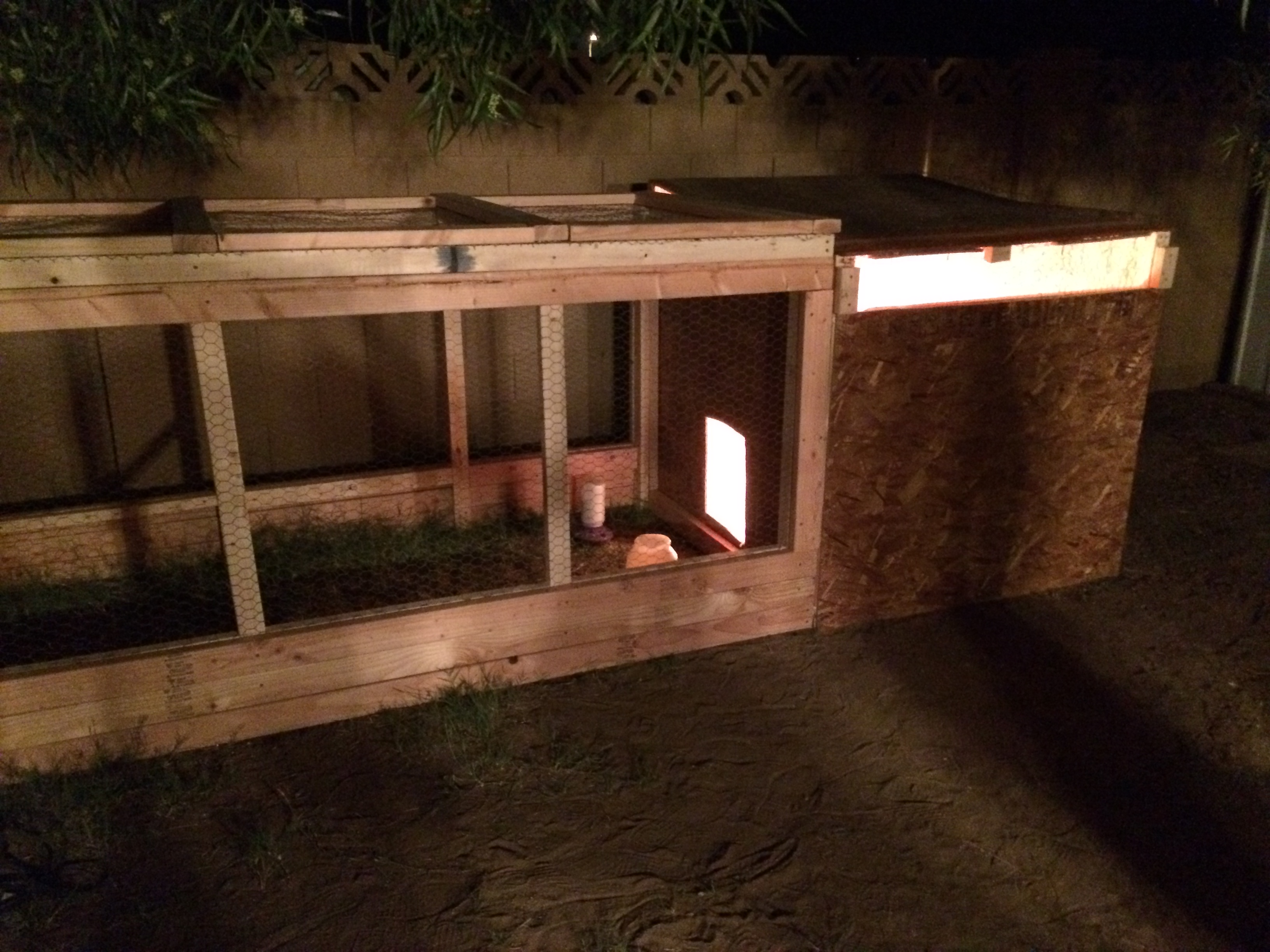 New coop and run 80% complete