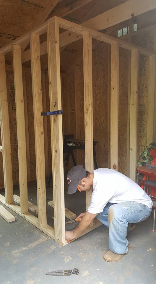 New Coop - inside Mikes shed