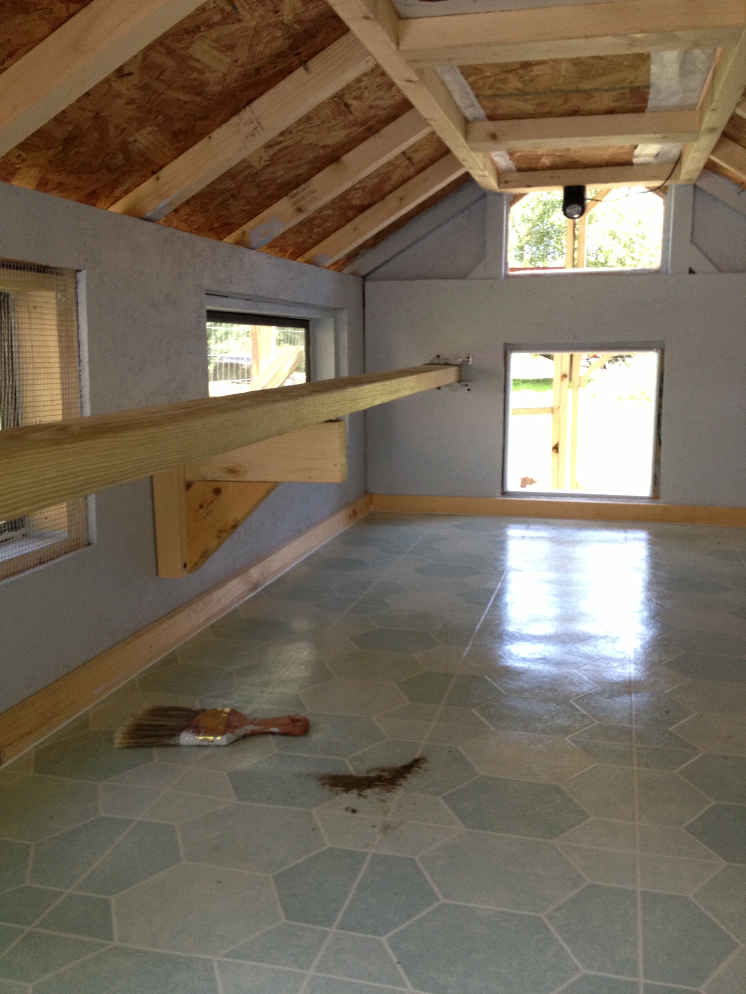 New flooring installed.