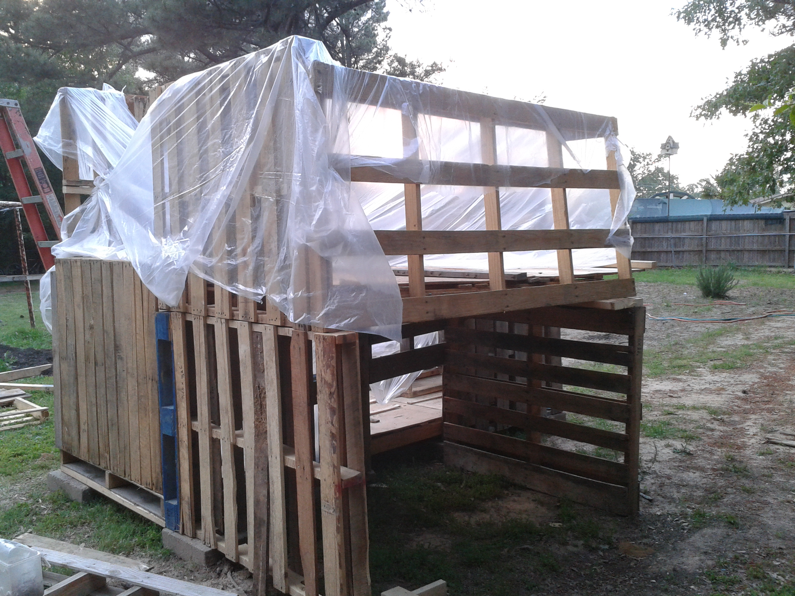 New pallet coop, a work in progress