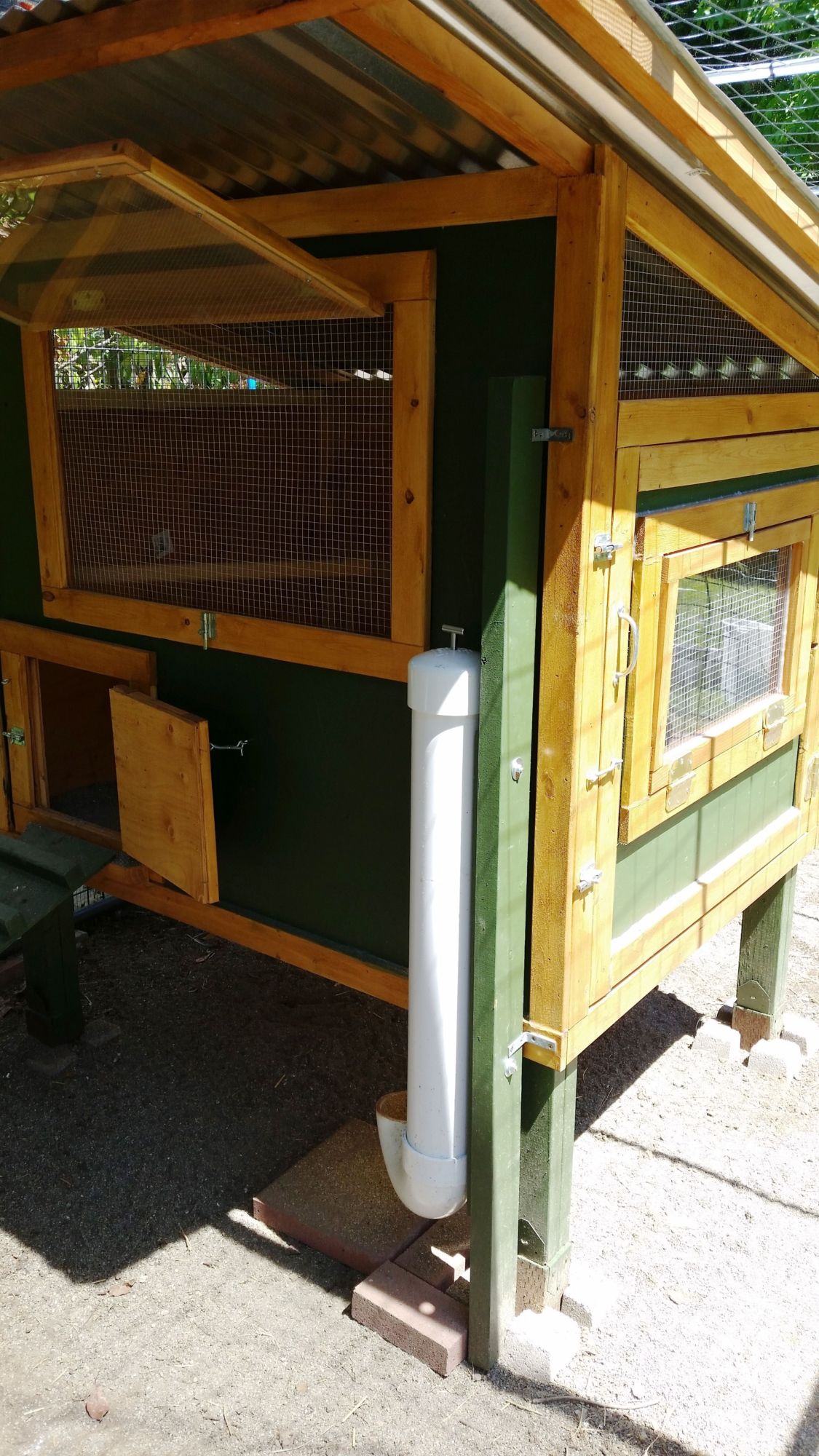 New PVC feeder we made with a few tweeks