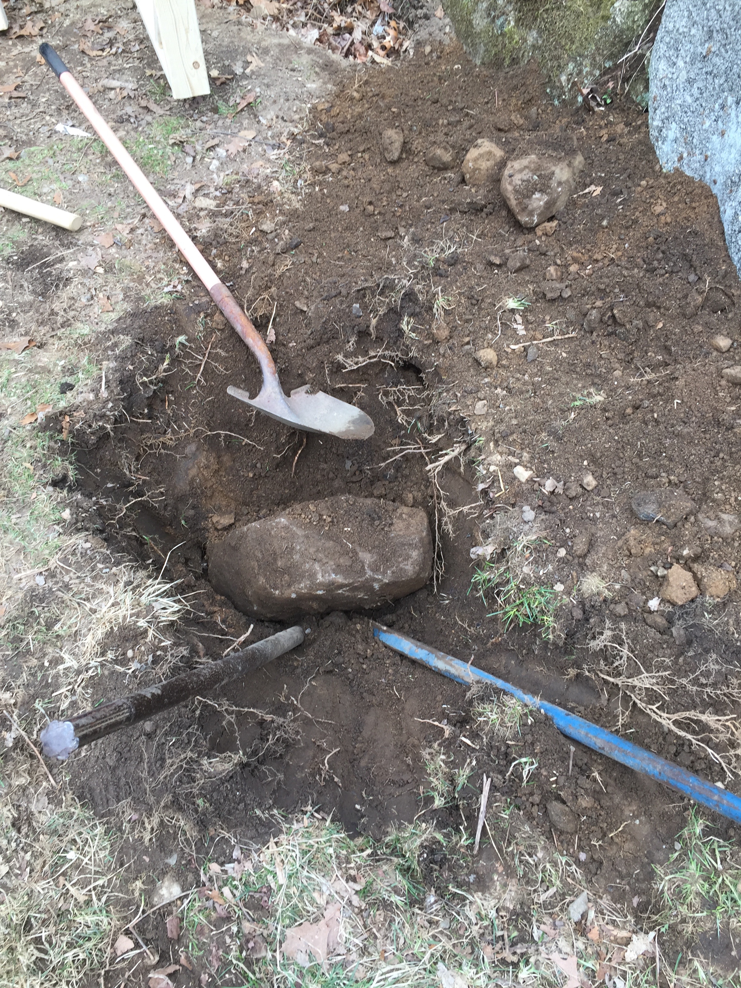 Of course we needed a corner post to go here...