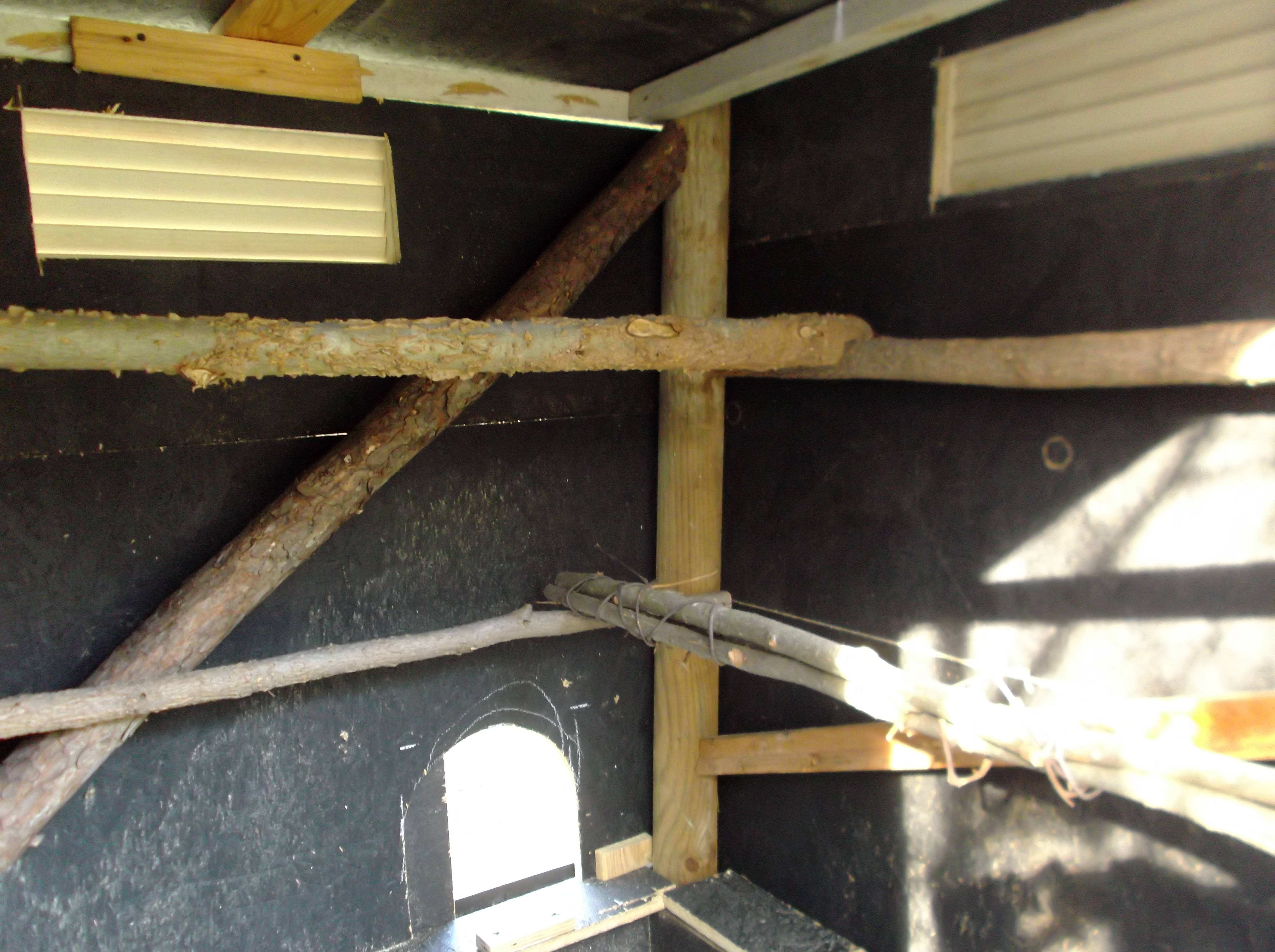 old bar swing doors for the vents