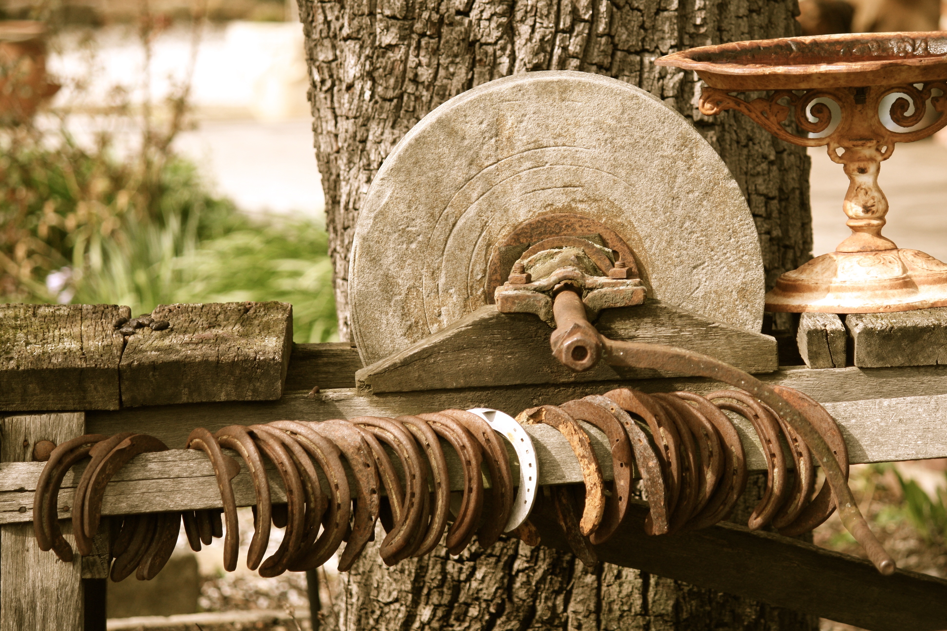 Old sharpening stone.