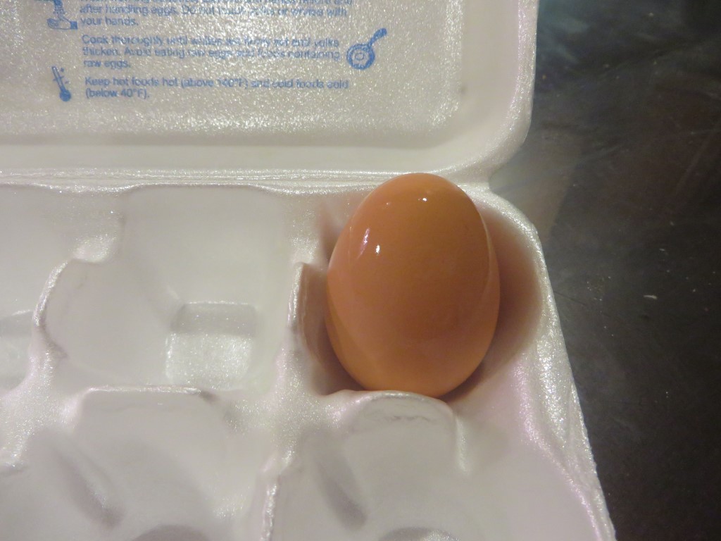 One of my Chickens has started laying eggs!