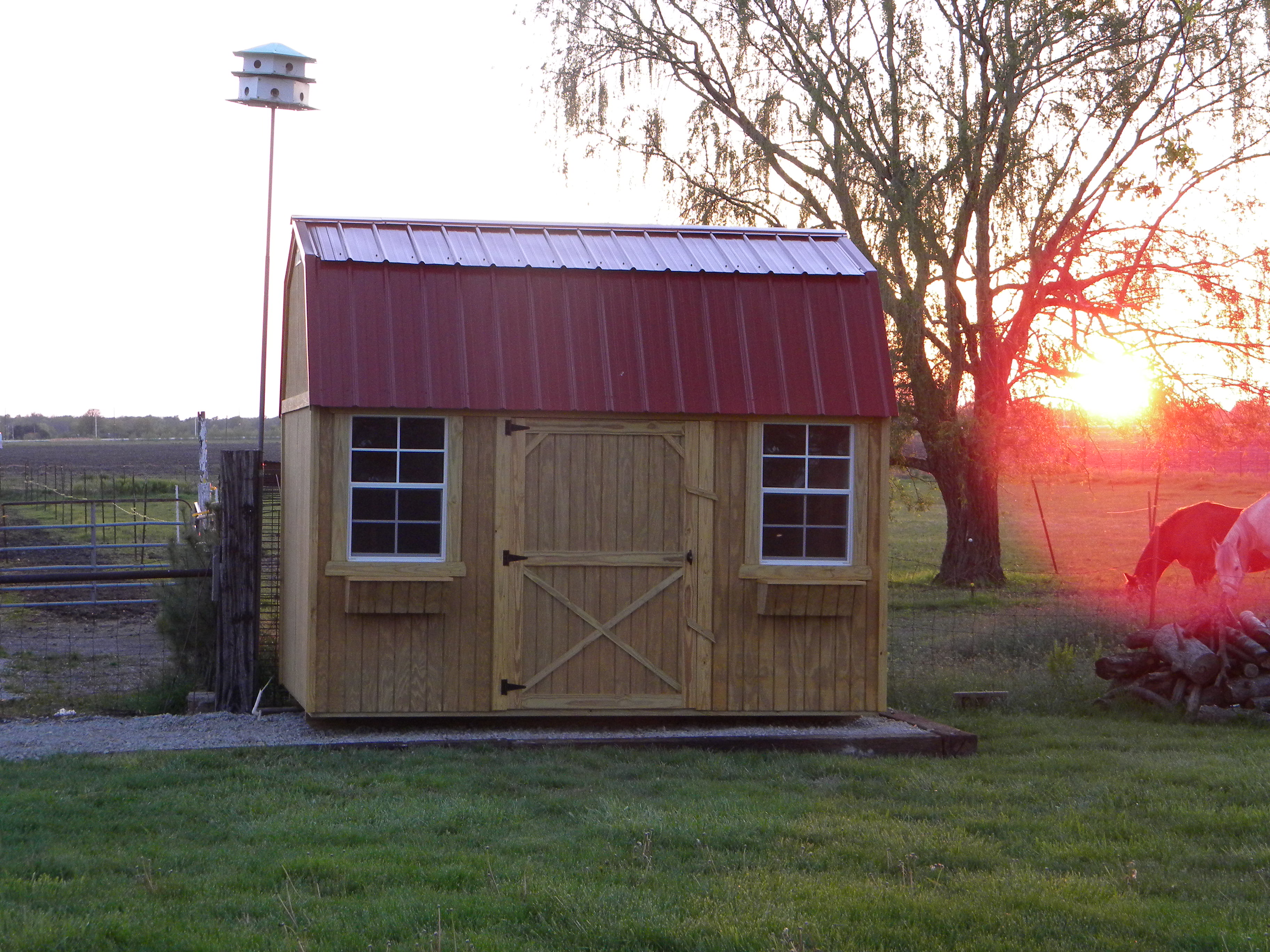 Our chicken coop.  My son thinks my chickens live better than him.....  Maybe