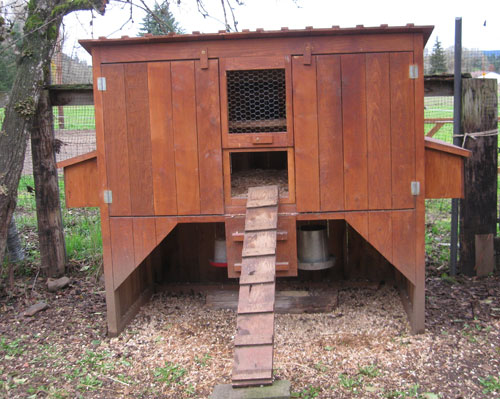 Our chicken coop with the doors closed