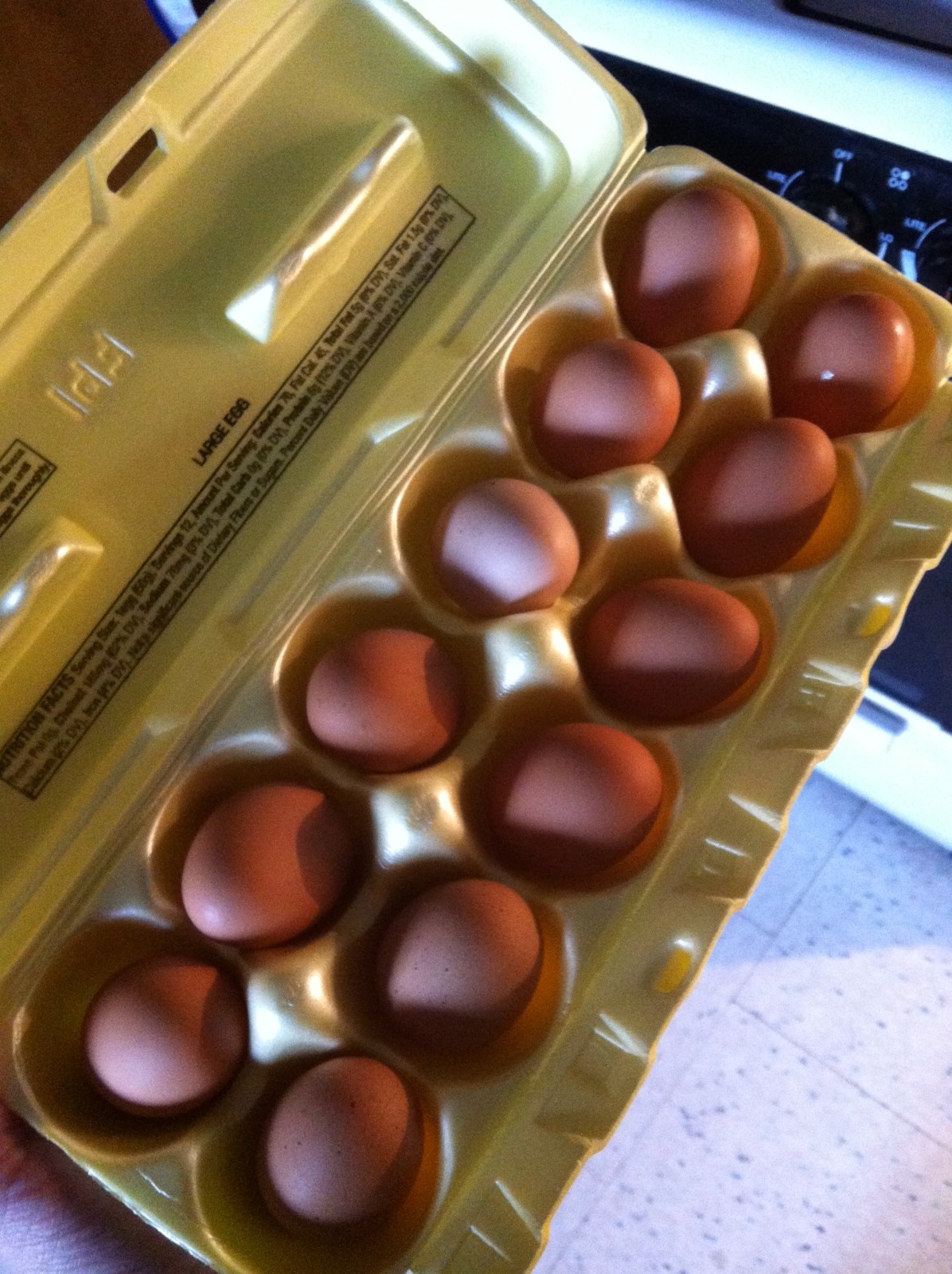 our first dozzen eggs
