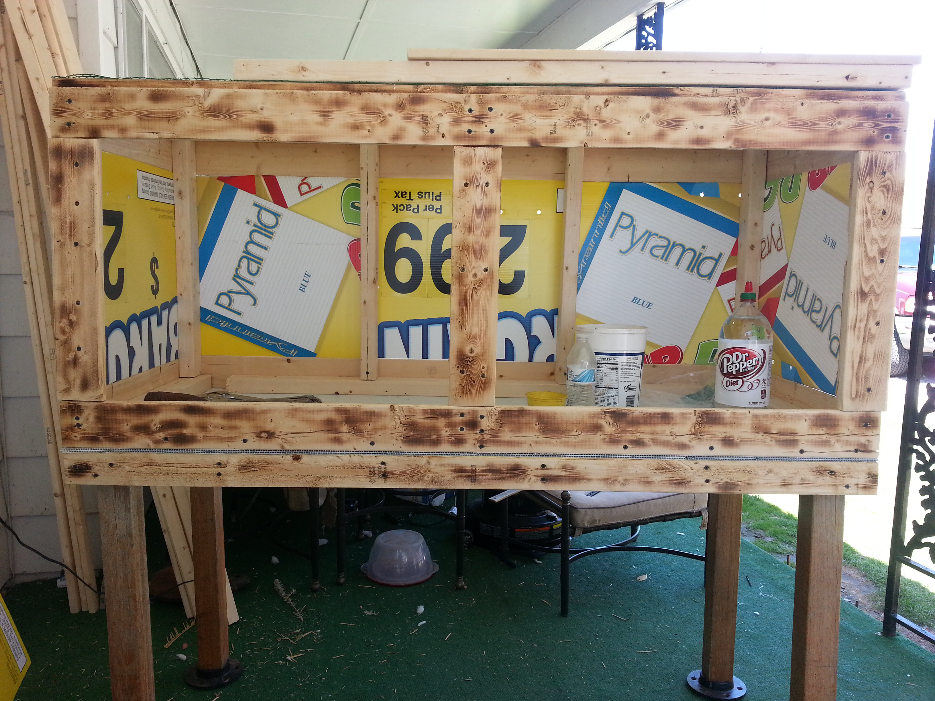 our new brooder almost finished