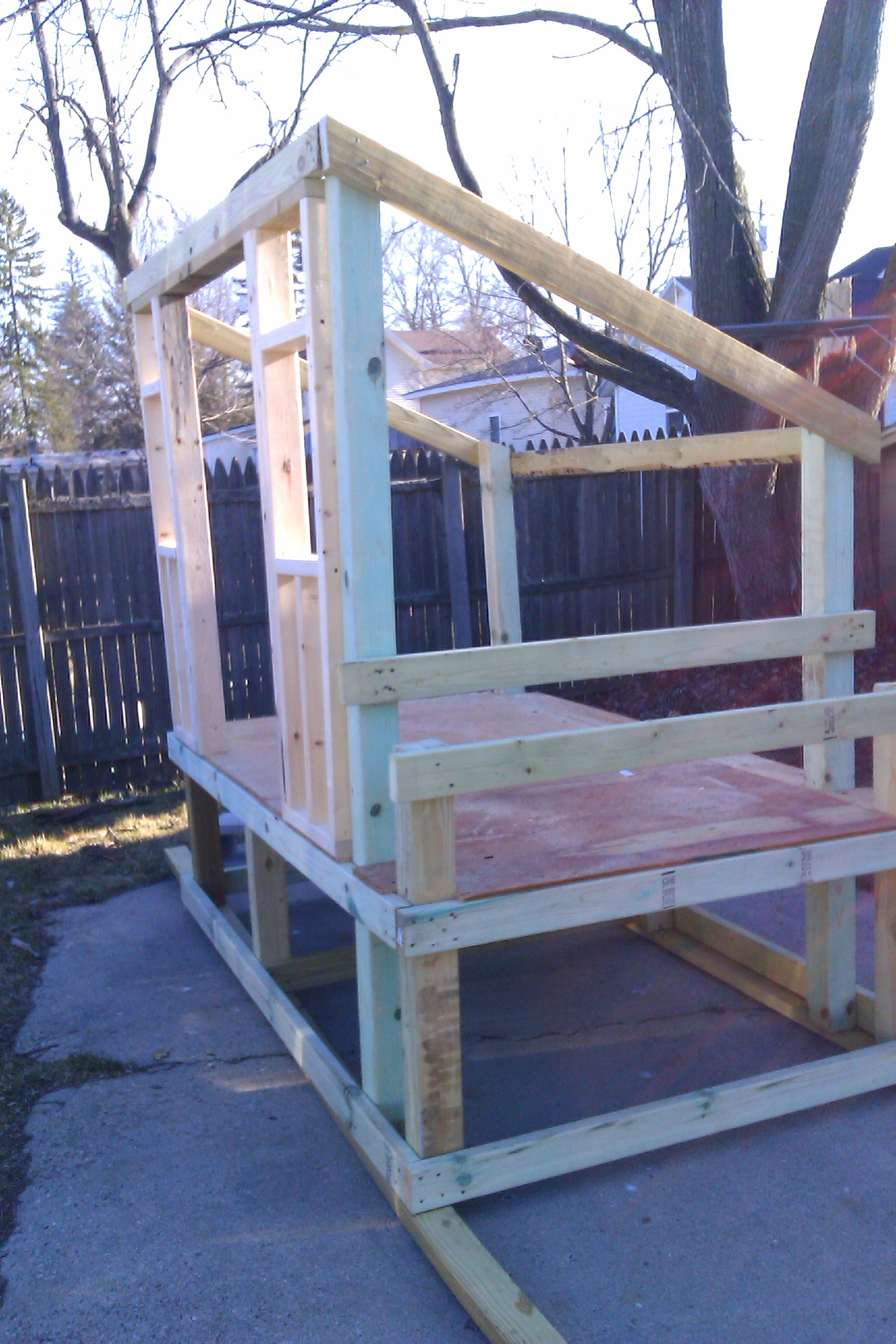 Outside and ready to transport to the other house!