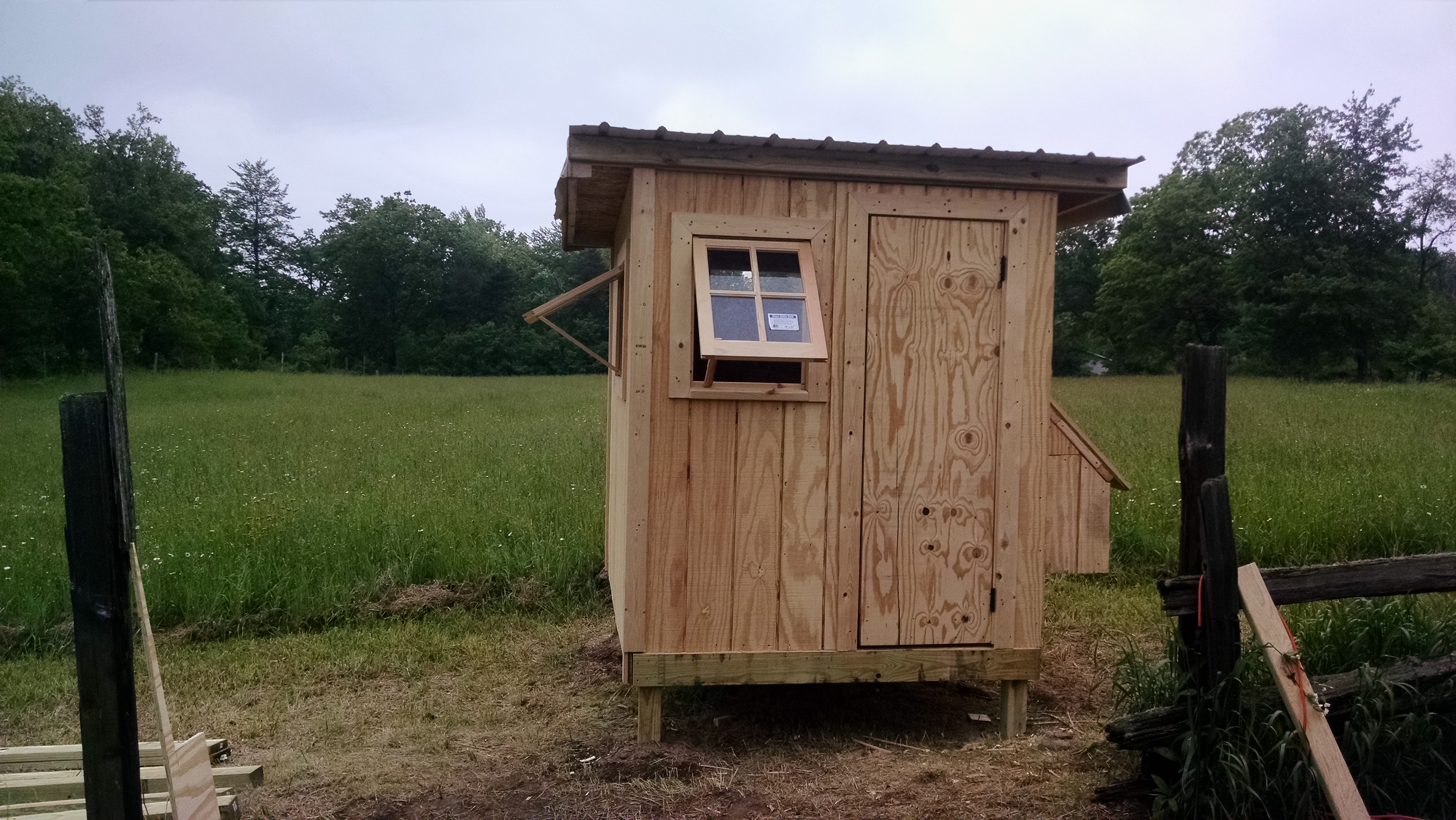 Outside is amost ready for paint.