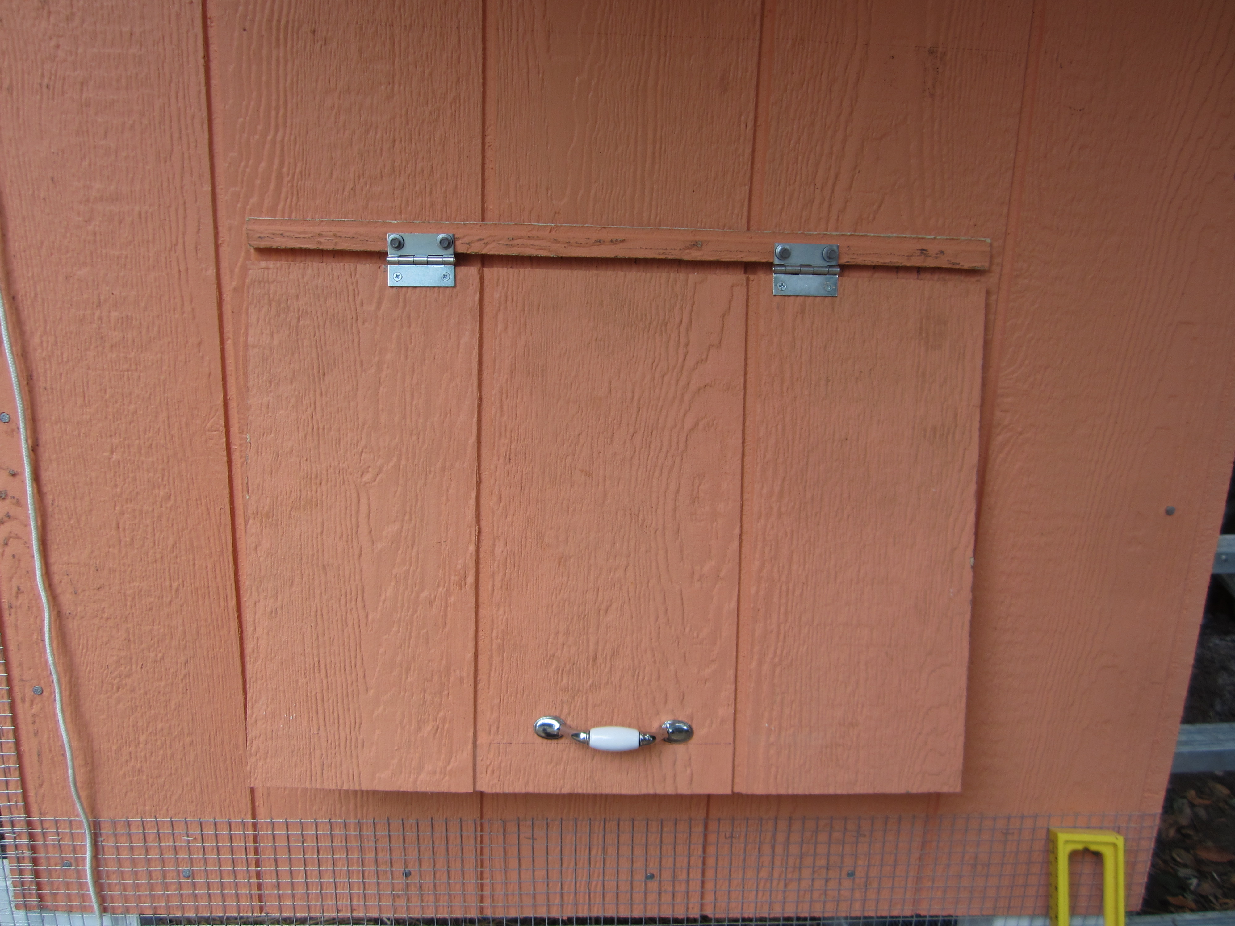 Outside nest box access door