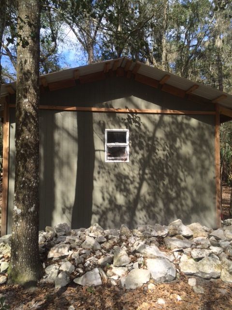 Outside of feed room