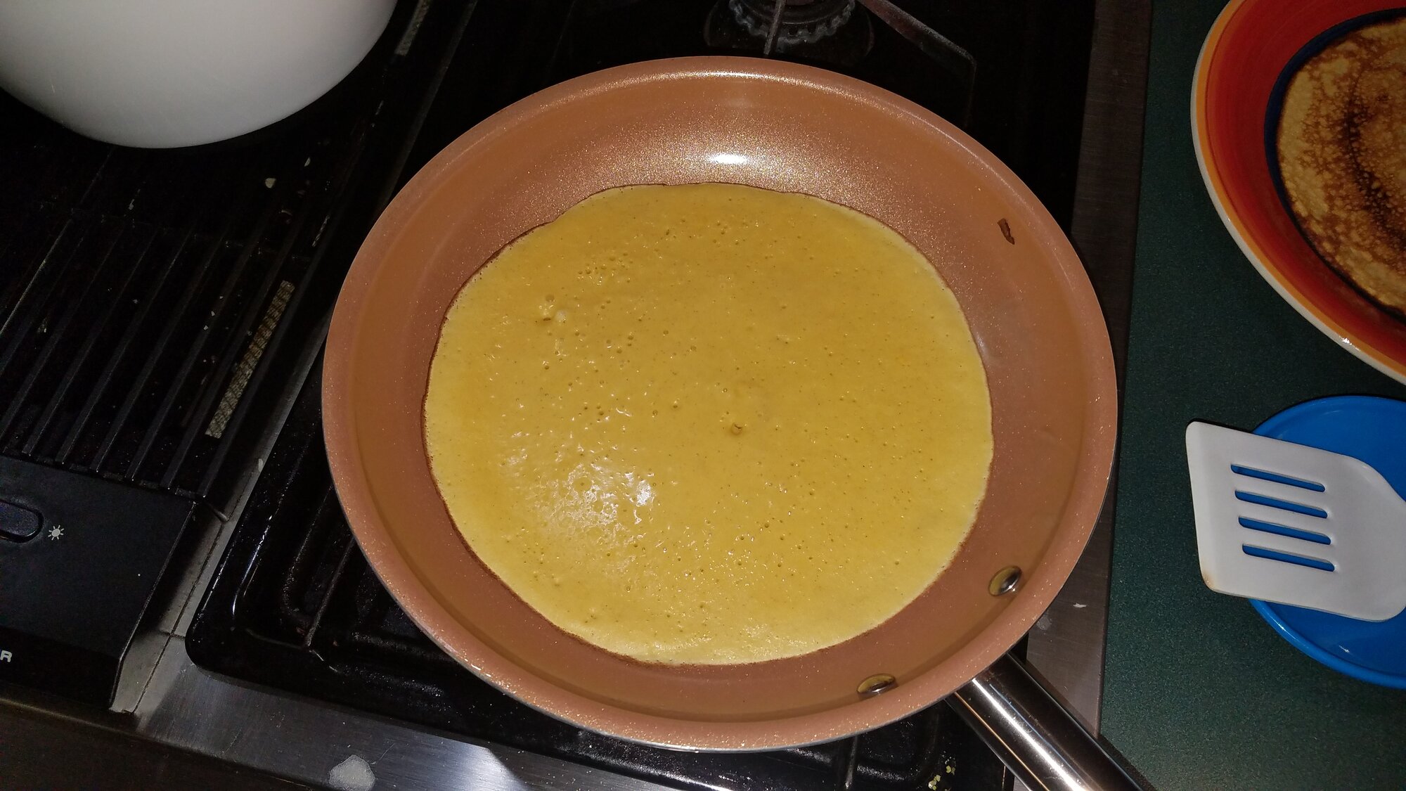 Pancake, made with duck-eggs