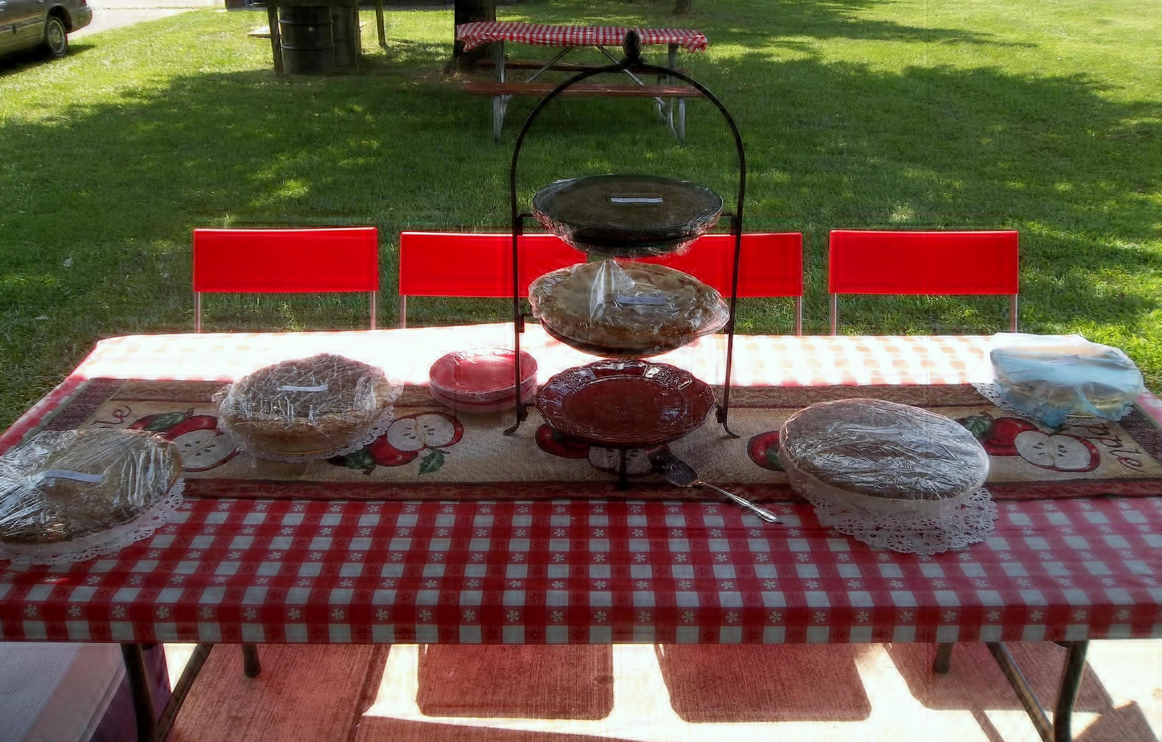 Pie Bake-Off at the church picnic