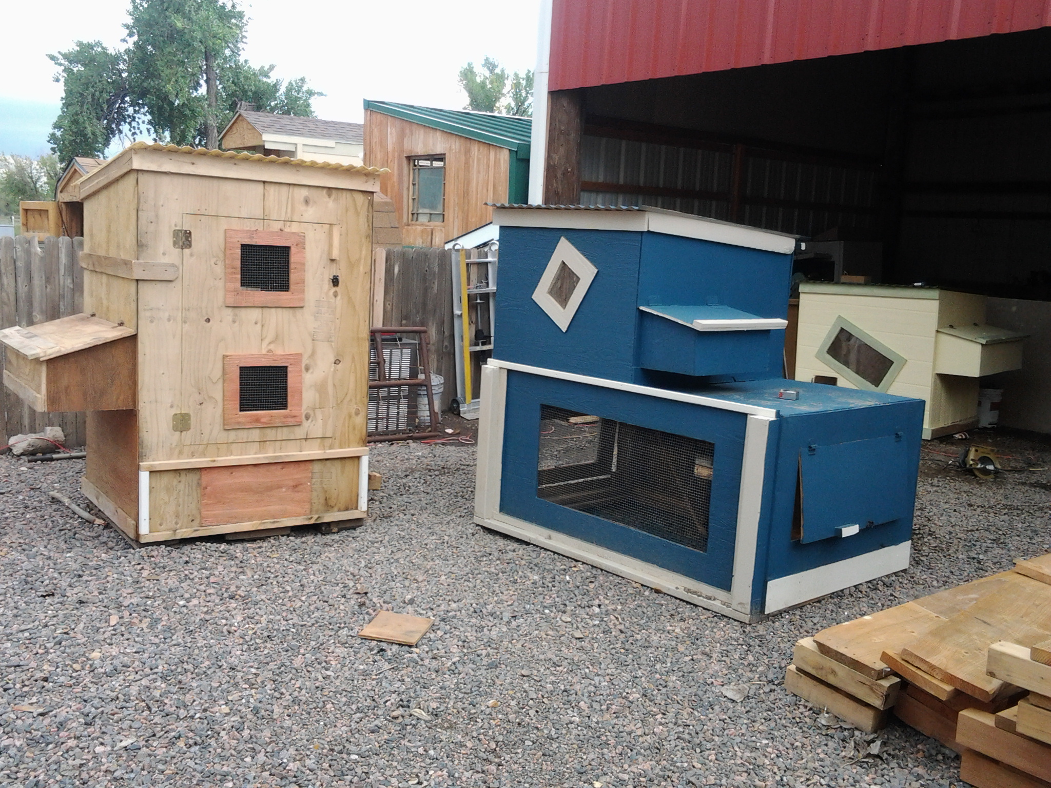 PLATTE CROSSING CHICKEN COOP TOWER AND A DUPLEX
