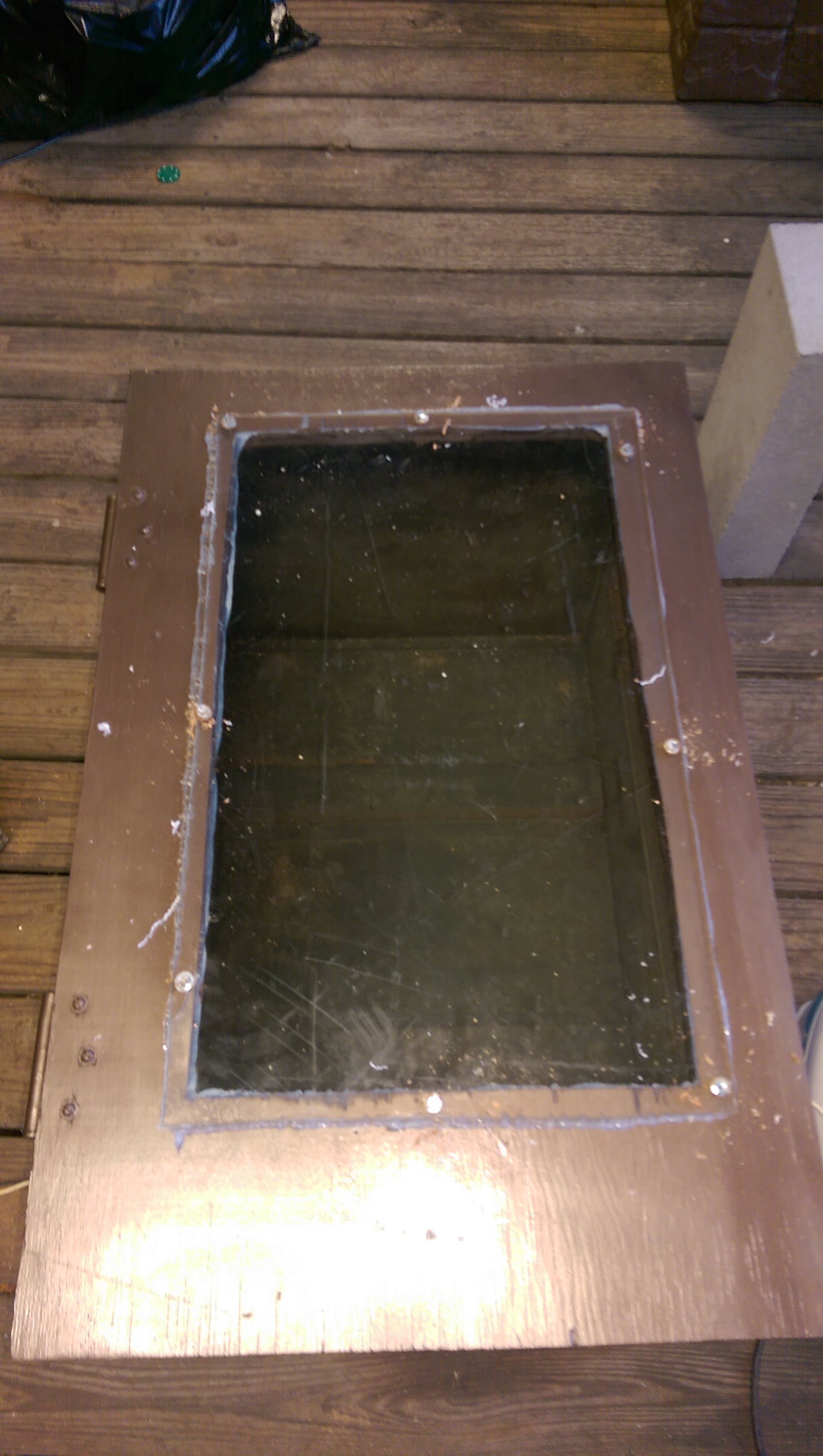 Plexiglas installed