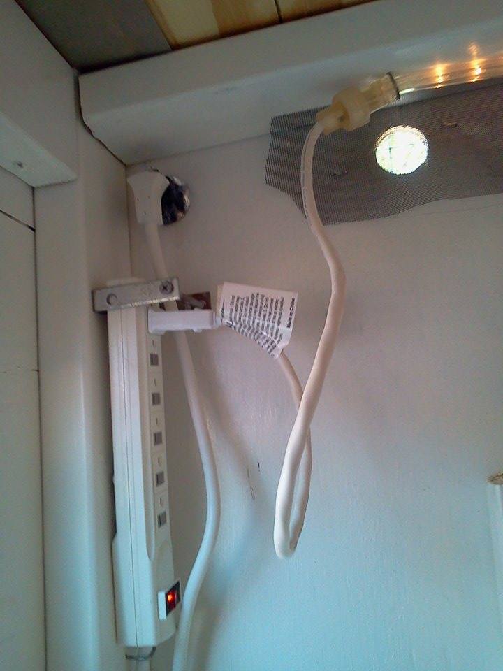 *Power strip for lil rope lights during the hot summer  and a fan if needed.
