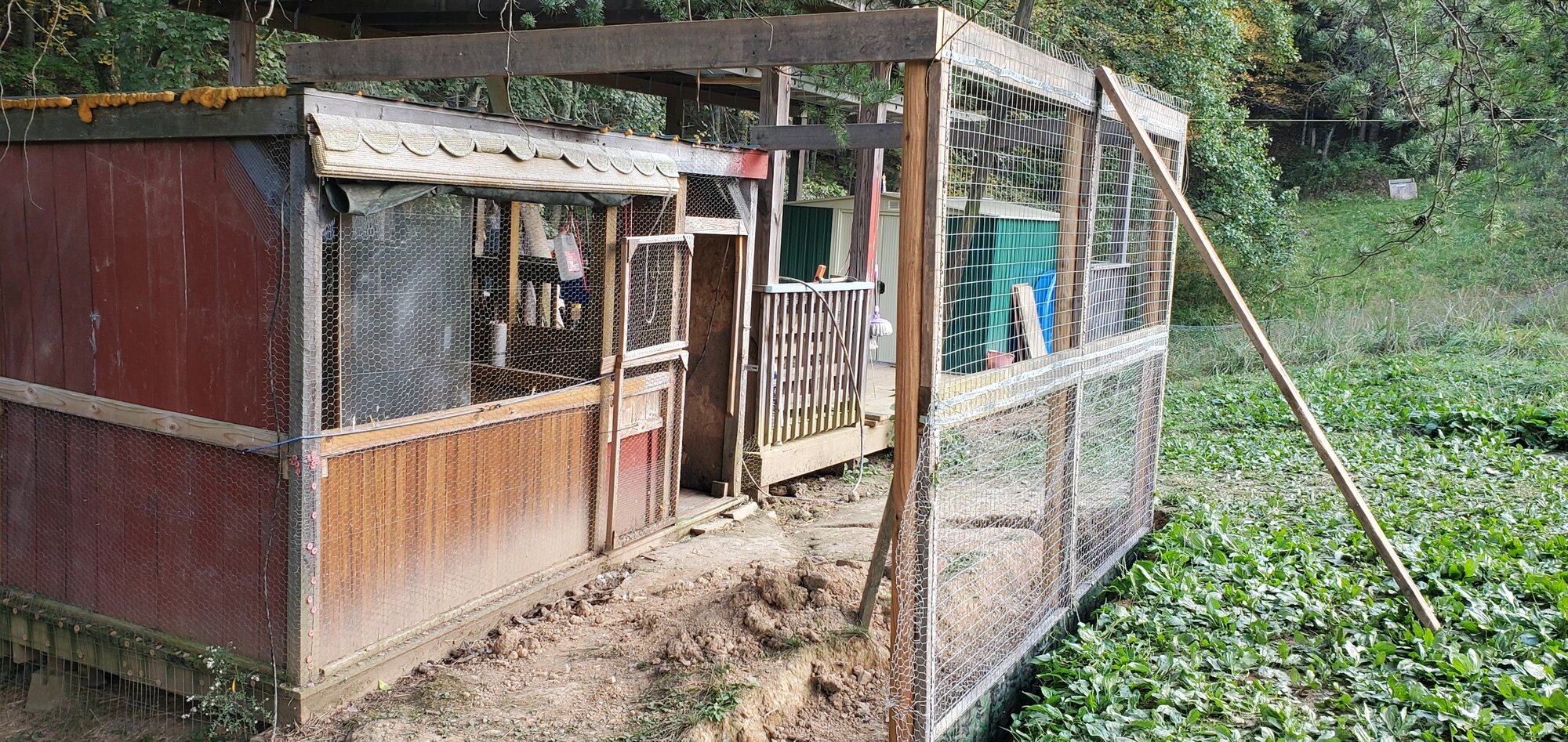Prefabricated duck-pen wall upright