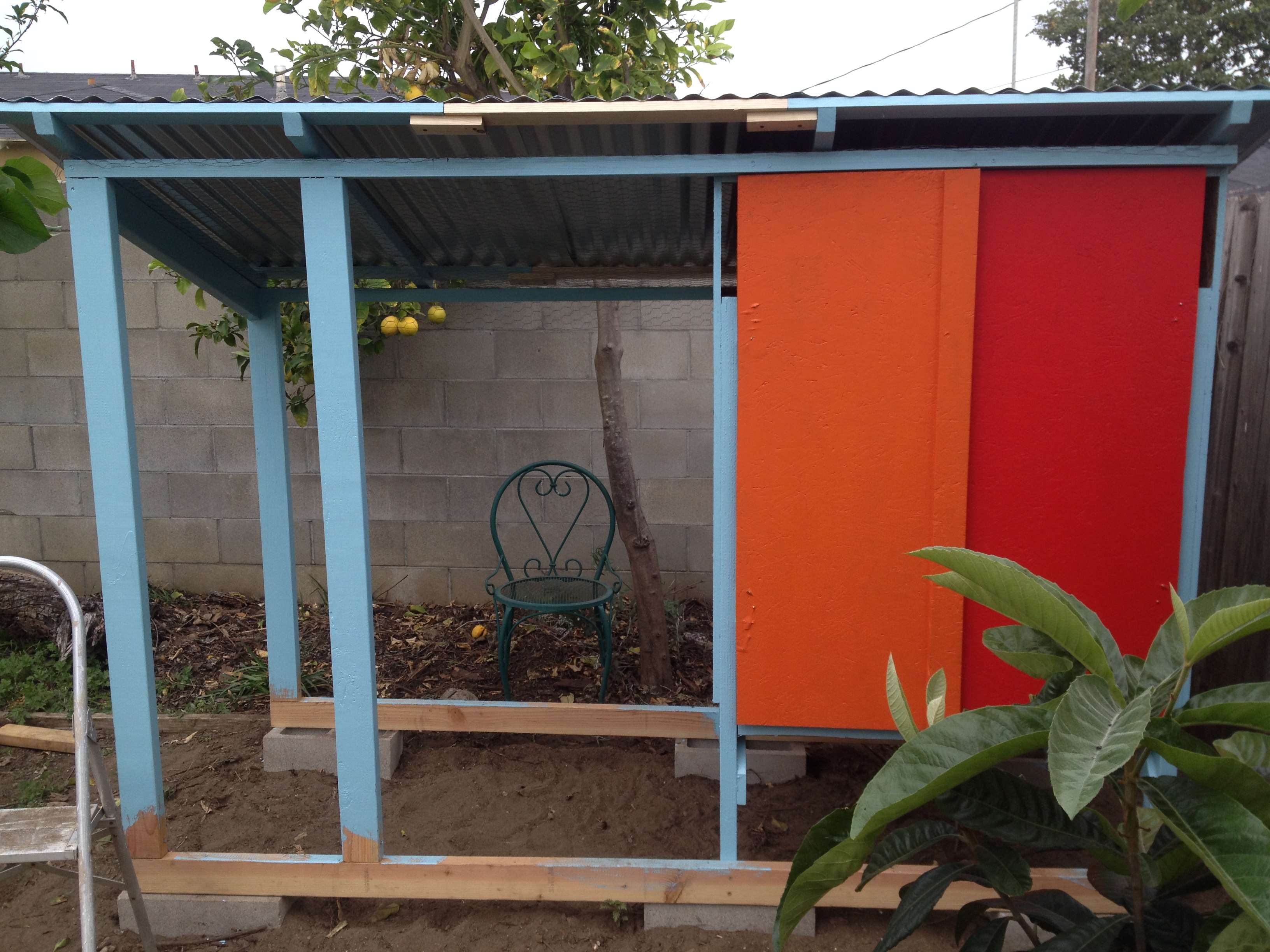 Progress on coop. I had problems with adding the door.