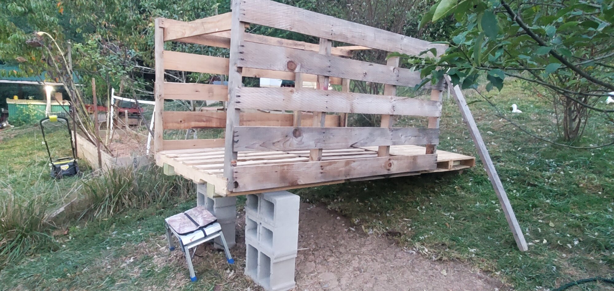Progress with Sunny's new duck-house