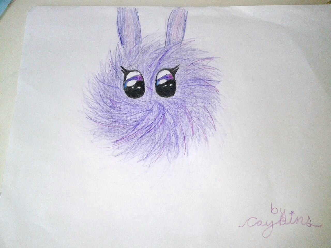 Purple dust bunny