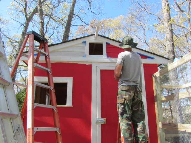 putting the finishing touches on